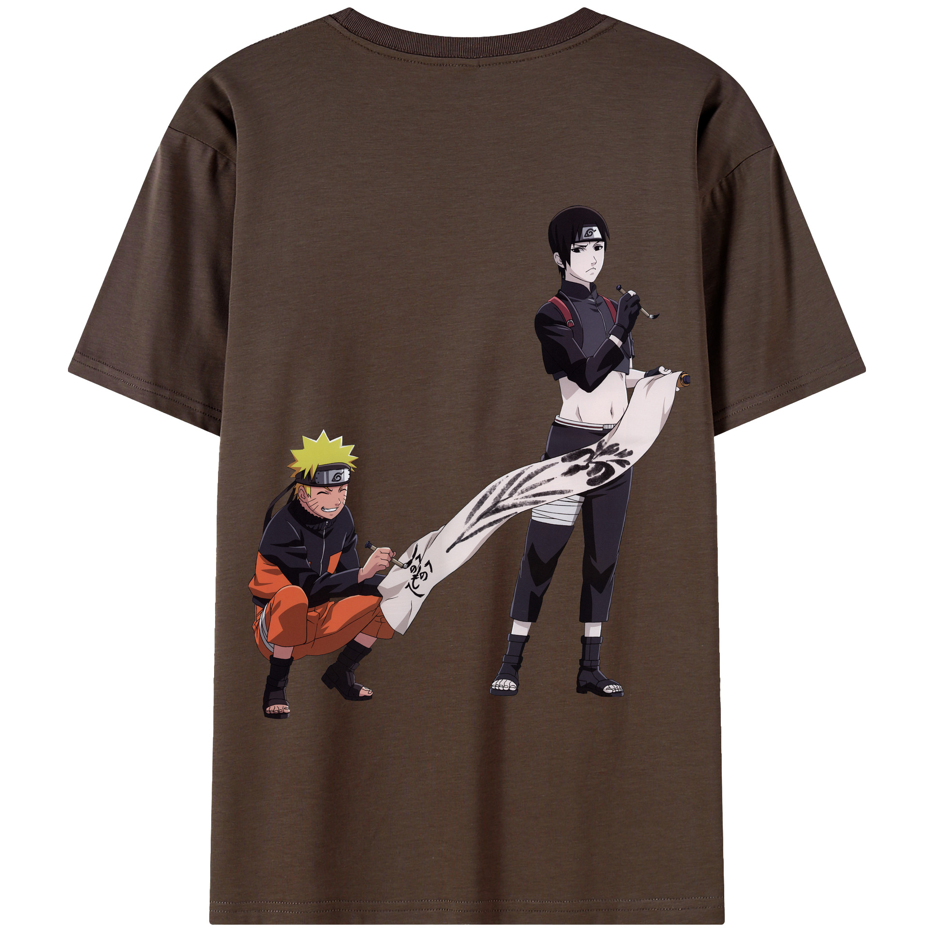 （画像用） NARUTO -ナルト- うずまき ナルト Uzumaki Naruto 綿100％半袖Tシャツ（背面プリント）