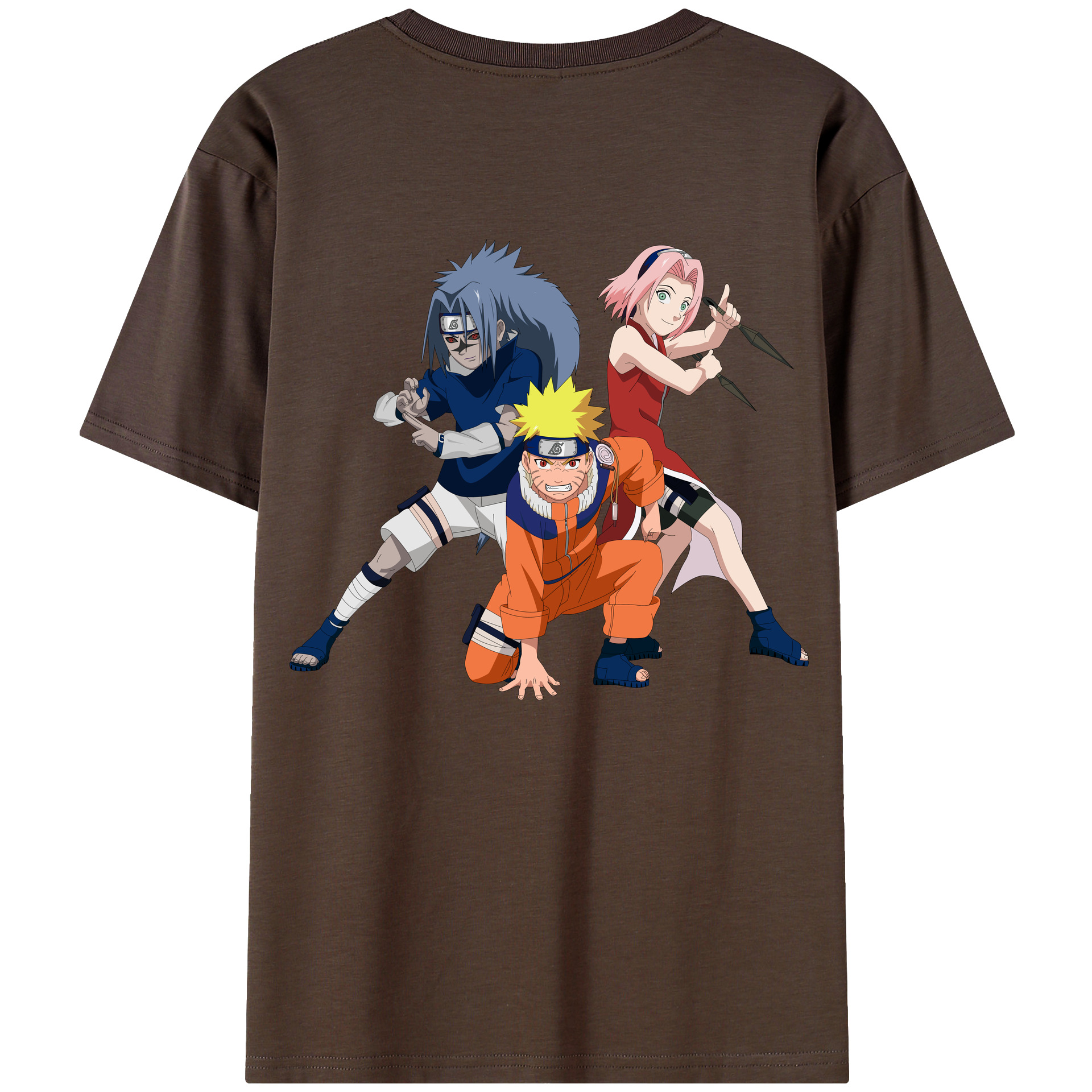 （画像用） NARUTO -ナルト- うずまき ナルト Uzumaki Naruto 綿100％半袖Tシャツ（背面プリント）
