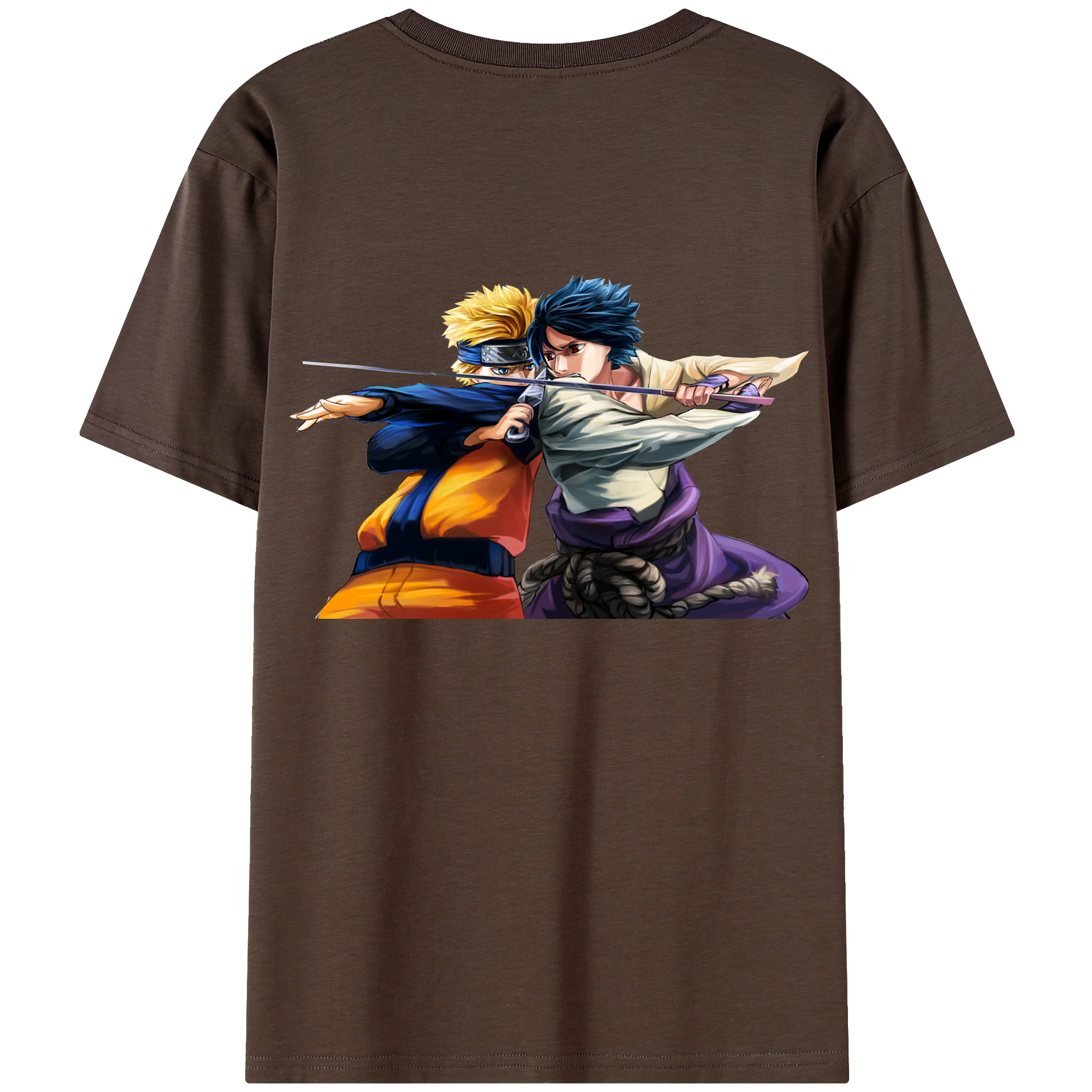 （画像用） NARUTO -ナルト- うずまき ナルト Uzumaki Naruto 綿100％半袖Tシャツ（背面プリント）