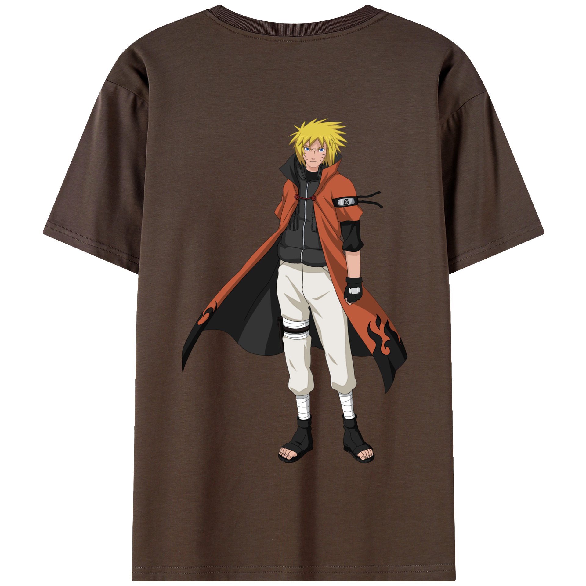 （画像用） NARUTO -ナルト- うずまき ナルト Uzumaki Naruto 綿100％半袖Tシャツ（背面プリント）