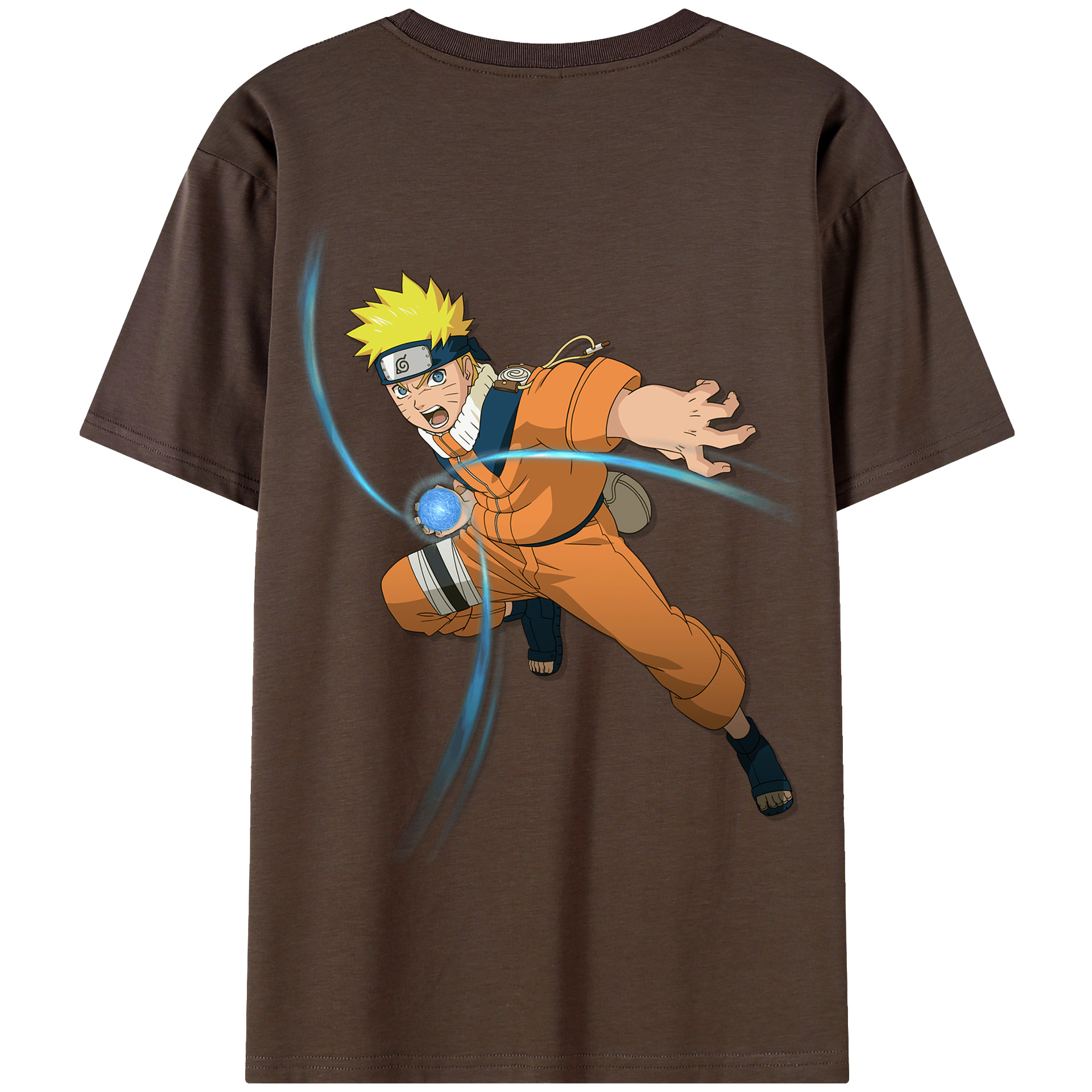 （画像用） NARUTO -ナルト- うずまき ナルト Uzumaki Naruto 綿100％半袖Tシャツ（背面プリント）