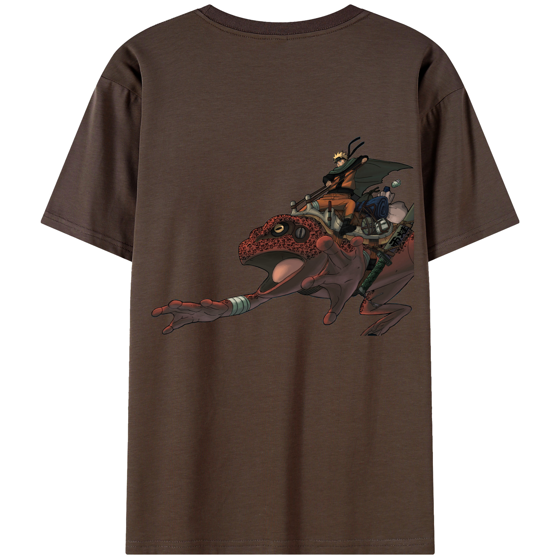 （画像用） NARUTO -ナルト- うずまき ナルト Uzumaki Naruto 綿100％半袖Tシャツ（背面プリント）
