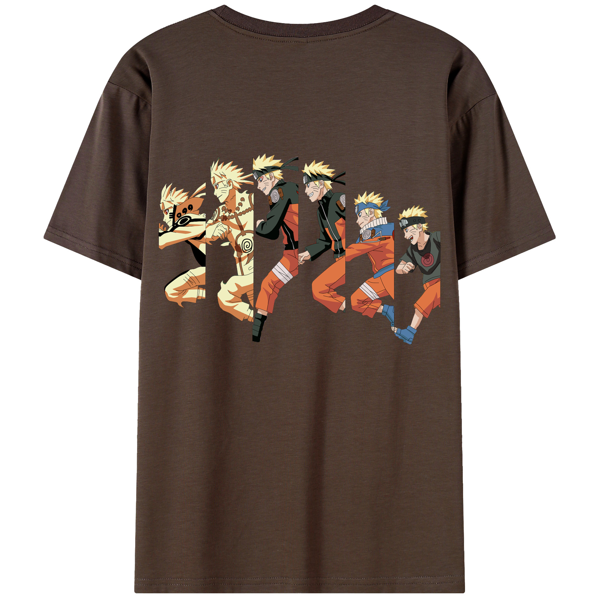 （画像用） NARUTO -ナルト- うずまき ナルト Uzumaki Naruto 綿100％半袖Tシャツ（背面プリント）