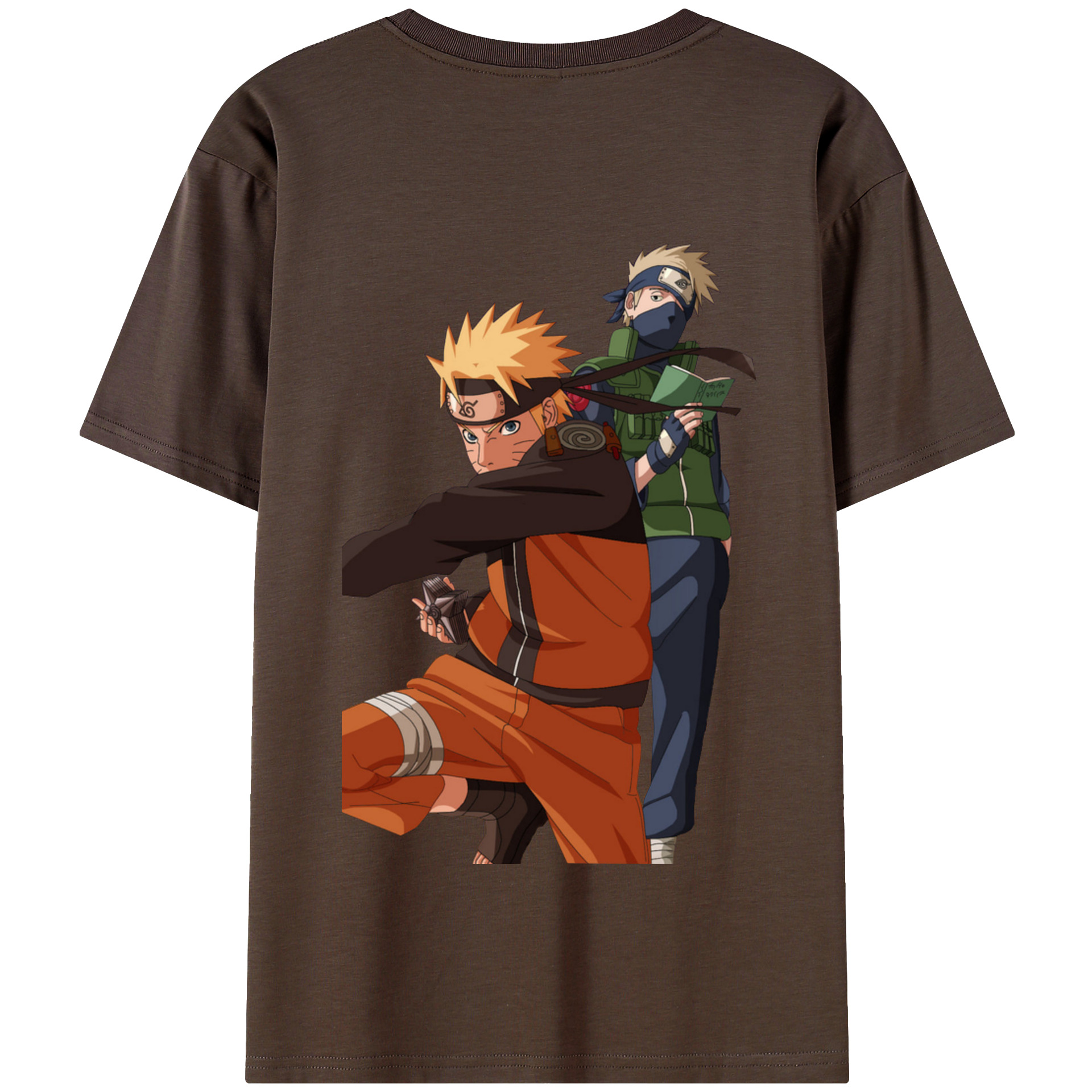 （画像用） NARUTO -ナルト- うずまき ナルト Uzumaki Naruto 綿100％半袖Tシャツ（背面プリント）