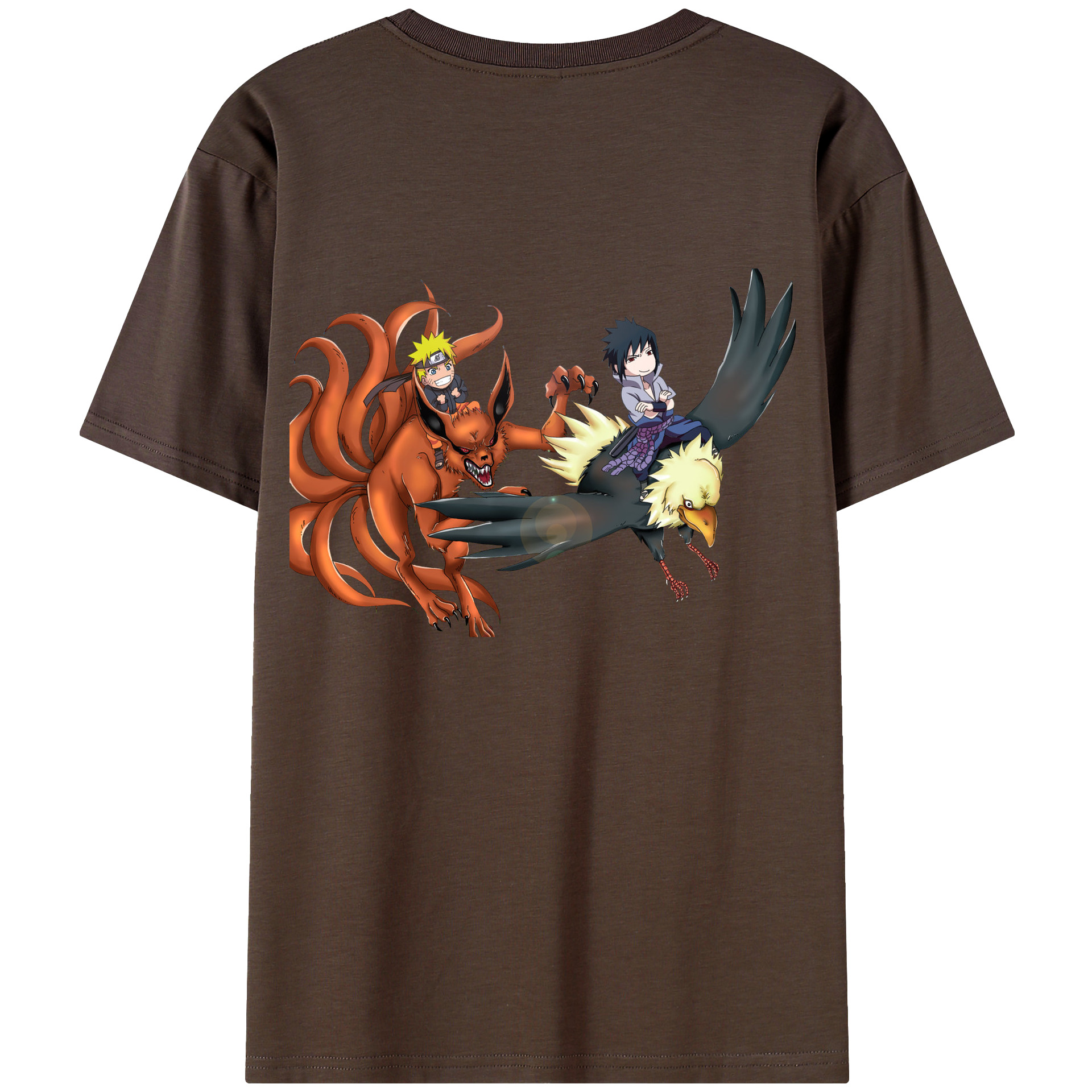 （画像用） NARUTO -ナルト- うずまき ナルト Uzumaki Naruto 綿100％半袖Tシャツ（背面プリント）