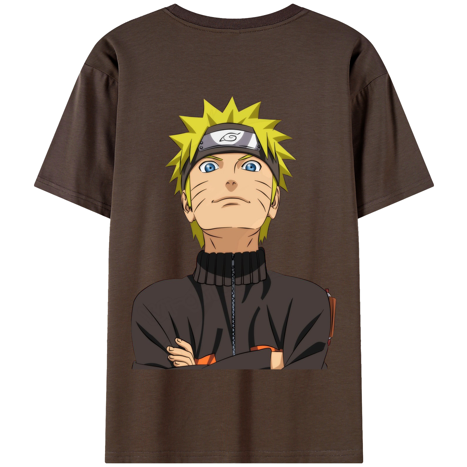（画像用） NARUTO -ナルト- うずまき ナルト Uzumaki Naruto 綿100％半袖Tシャツ（背面プリント）