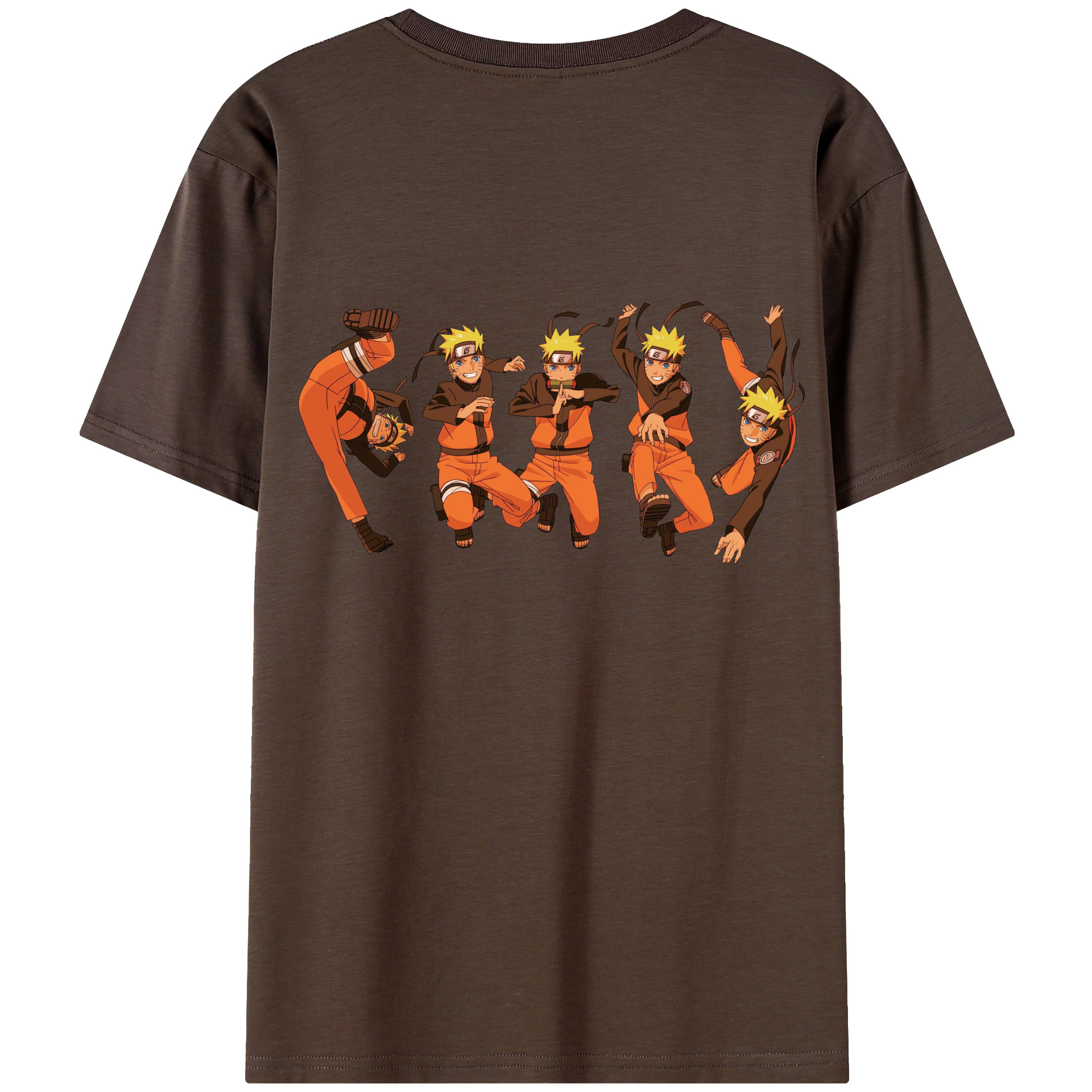 （画像用） NARUTO -ナルト- うずまき ナルト Uzumaki Naruto 綿100％半袖Tシャツ（背面プリント）