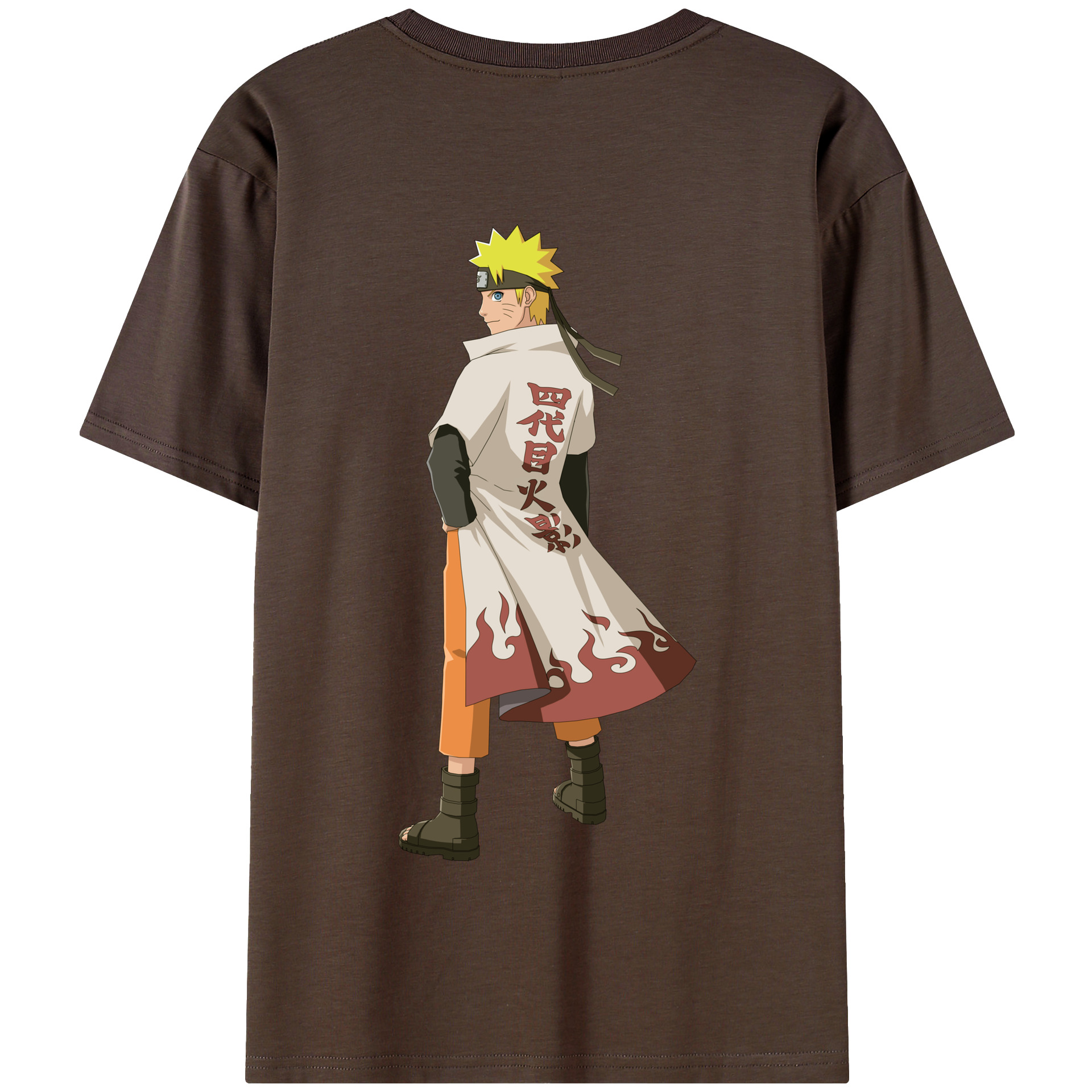 （画像用） NARUTO -ナルト- うずまき ナルト Uzumaki Naruto 綿100％半袖Tシャツ（背面プリント）
