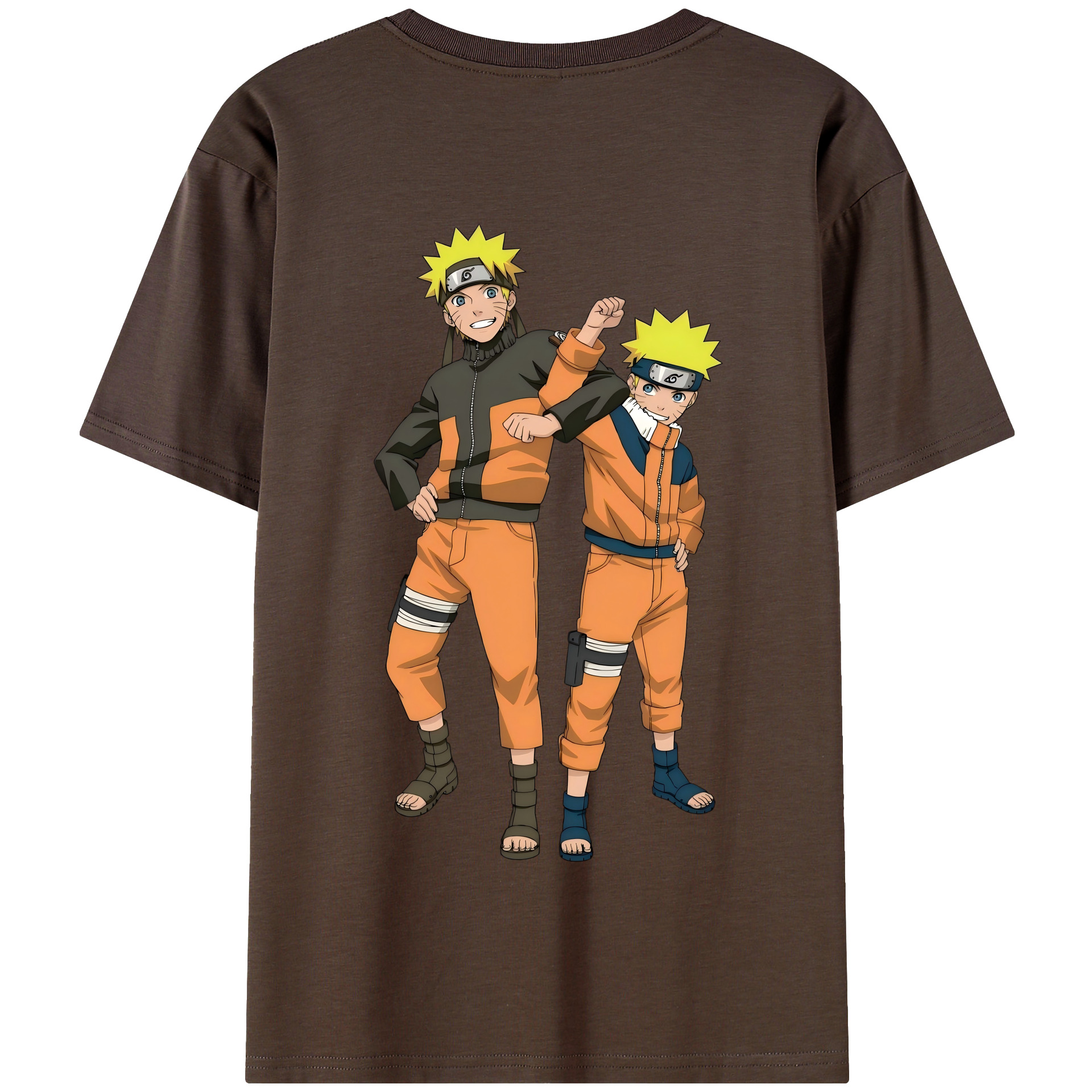 （画像用） NARUTO -ナルト- うずまき ナルト Uzumaki Naruto 綿100％半袖Tシャツ（背面プリント）