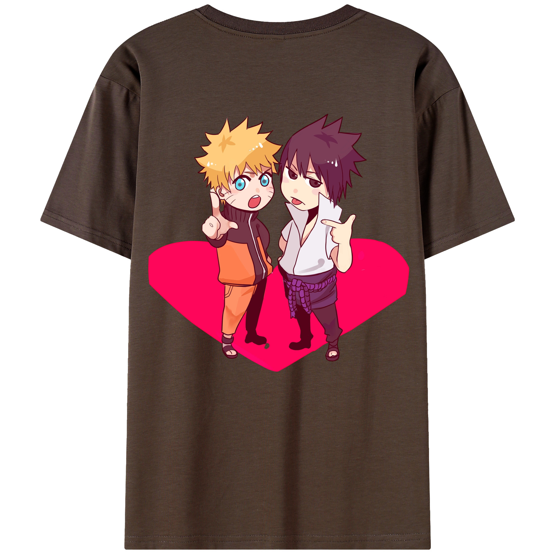 （画像用） NARUTO -ナルト- うずまき ナルト Uzumaki Naruto 綿100％半袖Tシャツ（背面プリント）