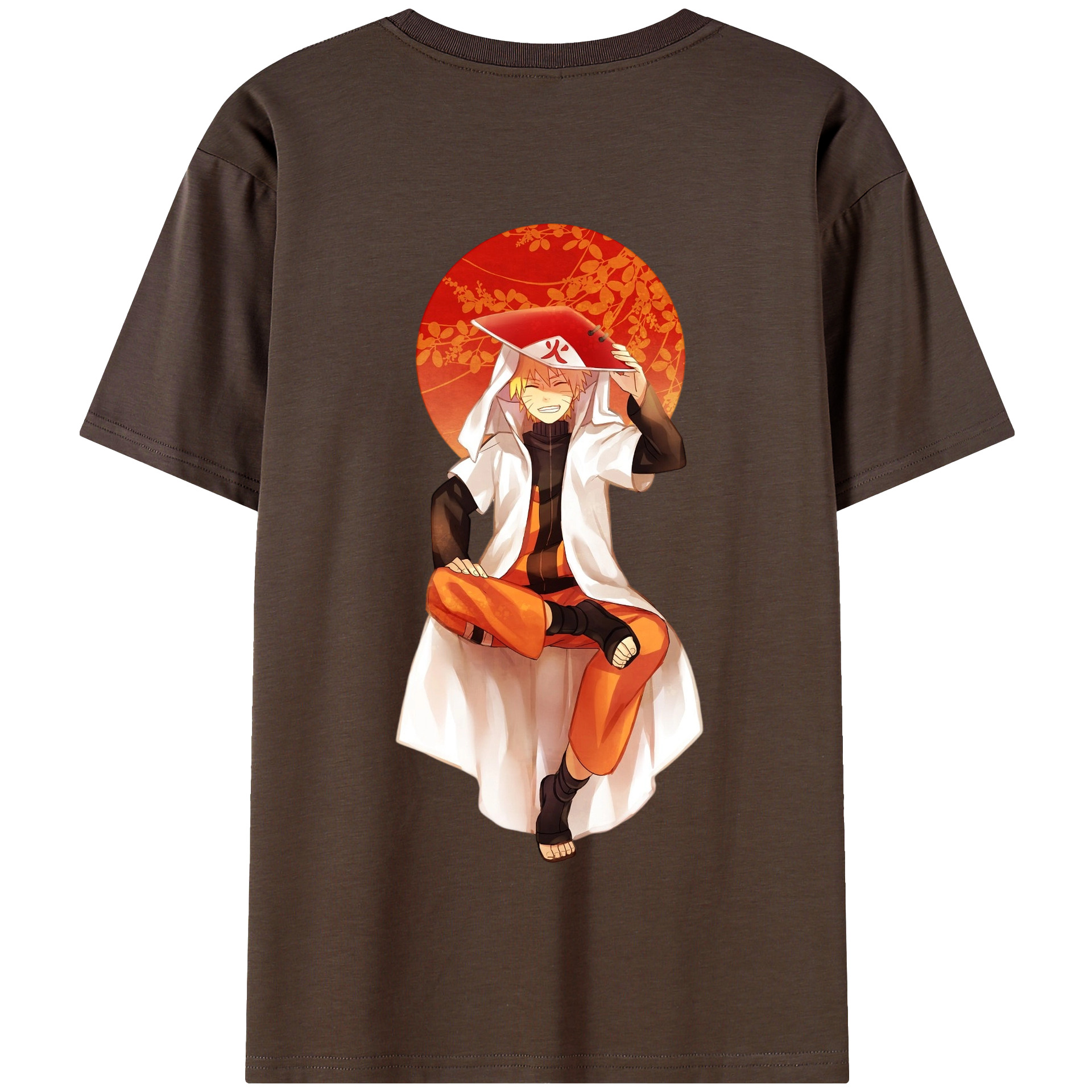 （画像用） NARUTO -ナルト- うずまき ナルト Uzumaki Naruto 綿100％半袖Tシャツ（背面プリント）