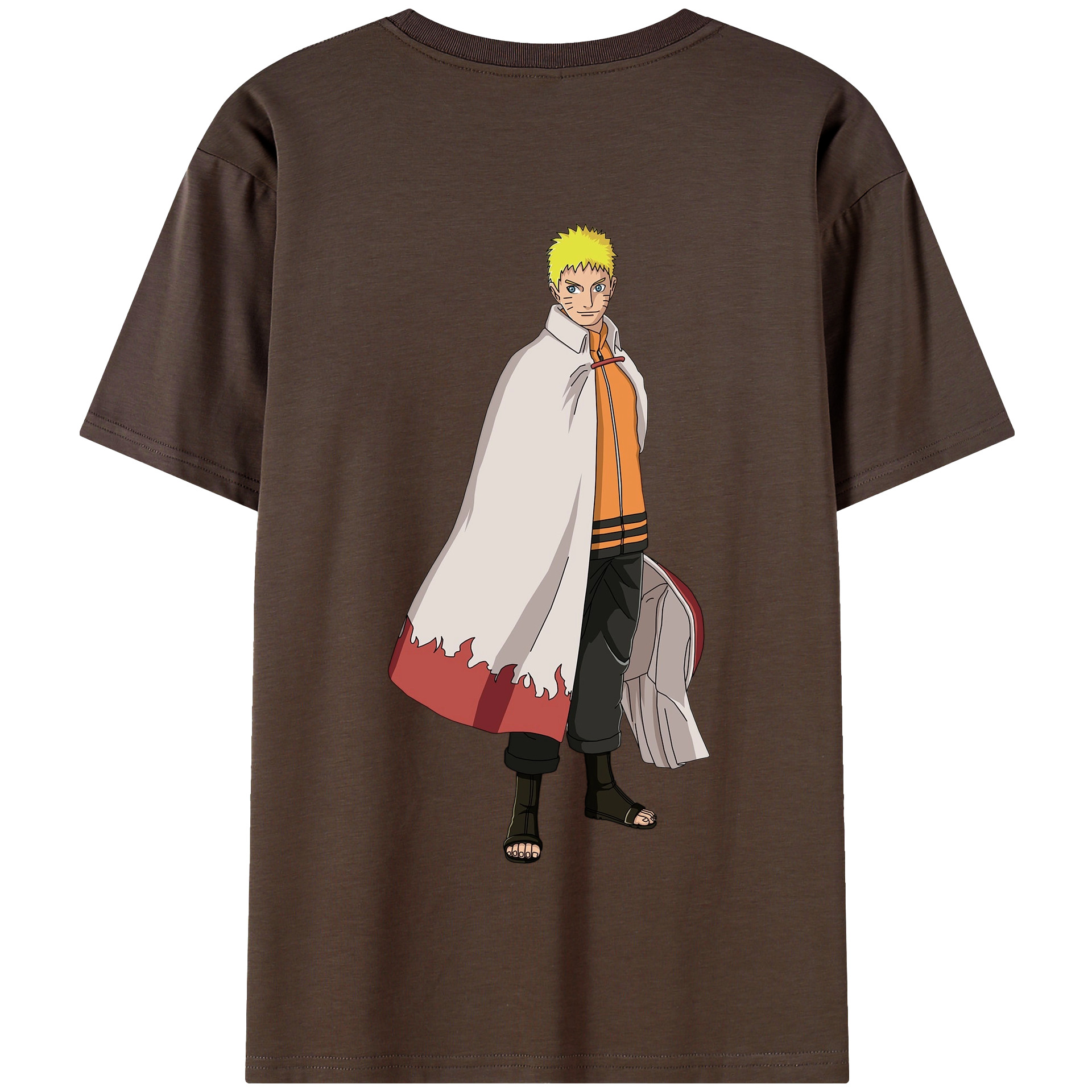（画像用） NARUTO -ナルト- うずまき ナルト Uzumaki Naruto 綿100％半袖Tシャツ（背面プリント）