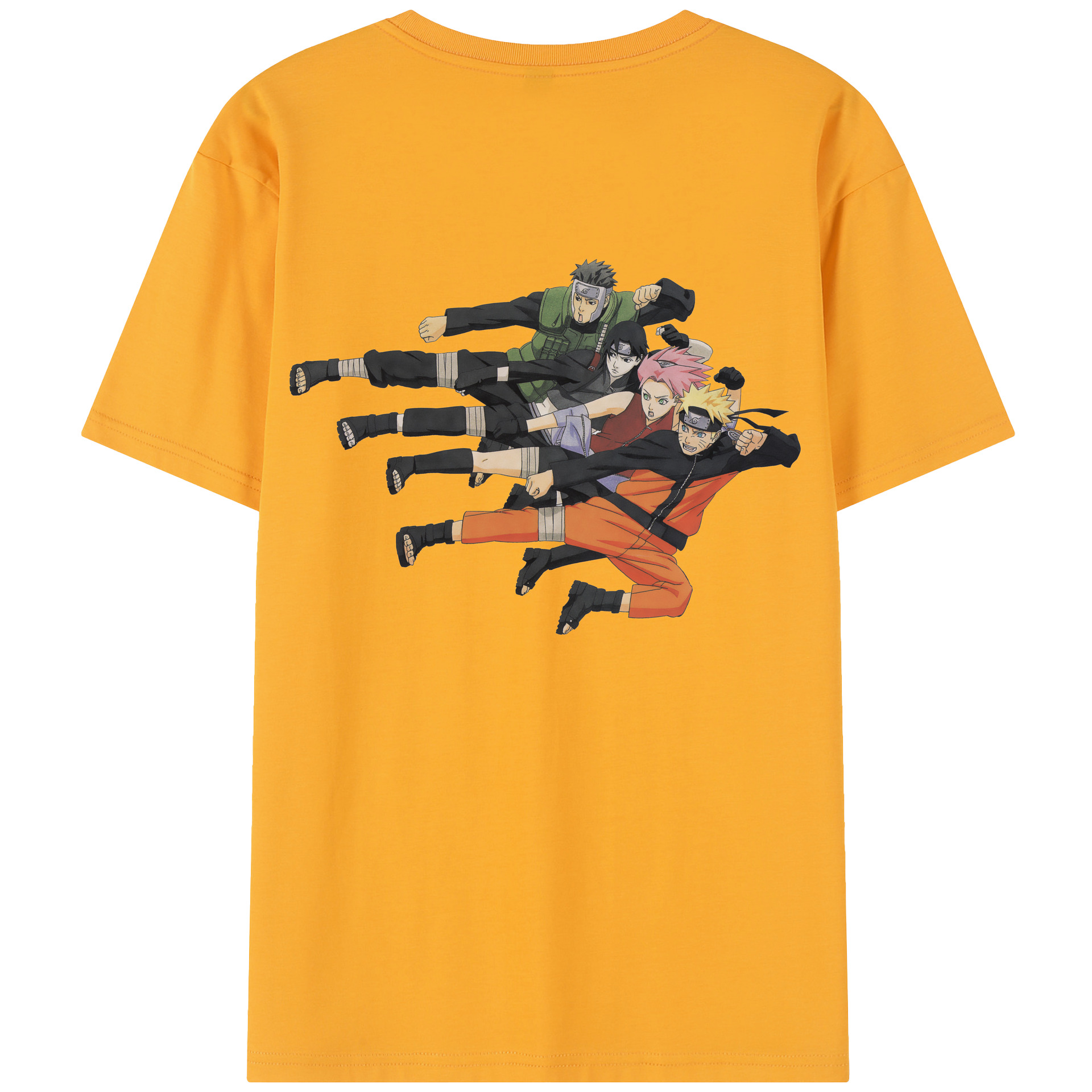 （画像用） NARUTO -ナルト- うずまき ナルト Uzumaki Naruto 綿100％半袖Tシャツ（背面プリント）