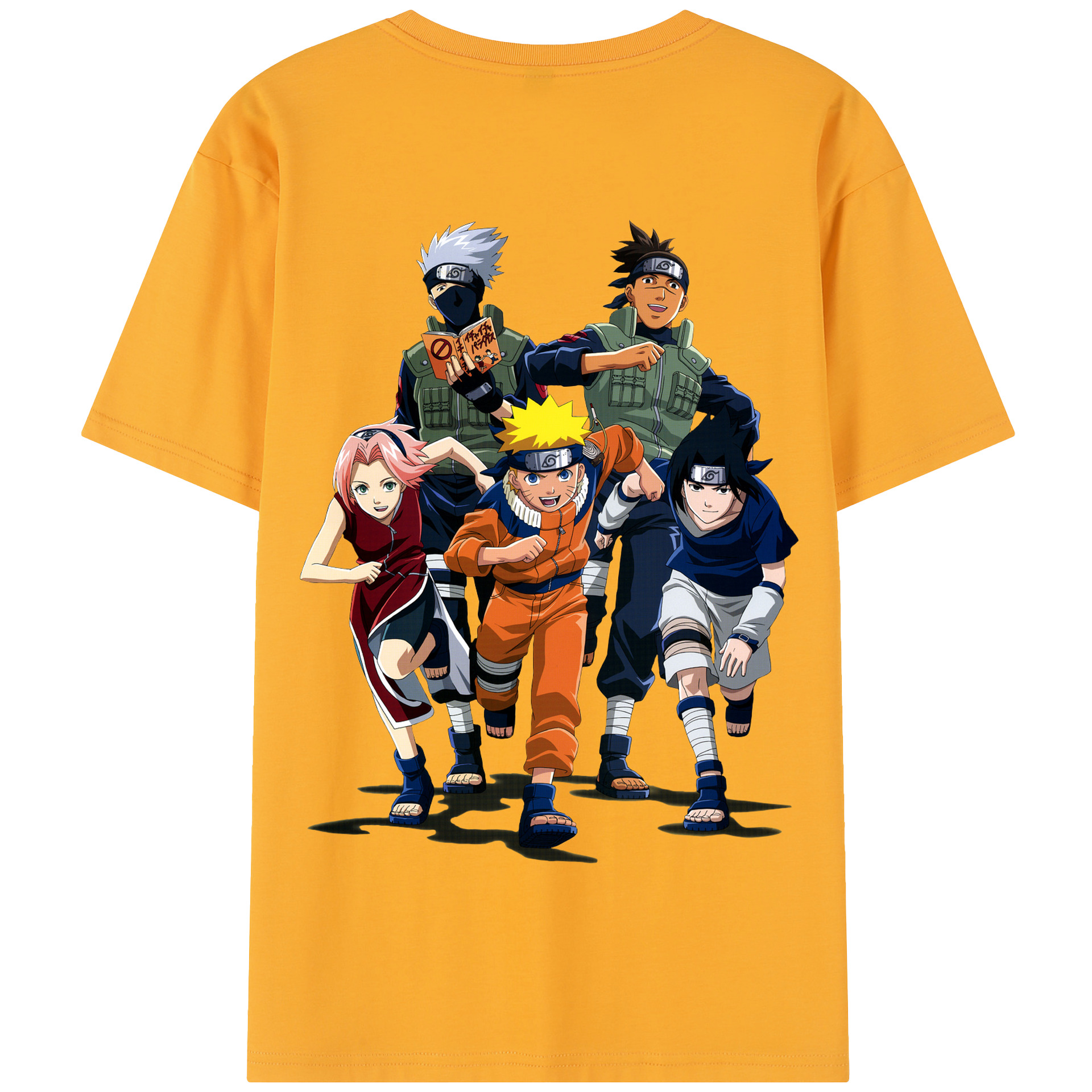 （画像用） NARUTO -ナルト- うずまき ナルト Uzumaki Naruto 綿100％半袖Tシャツ（背面プリント）