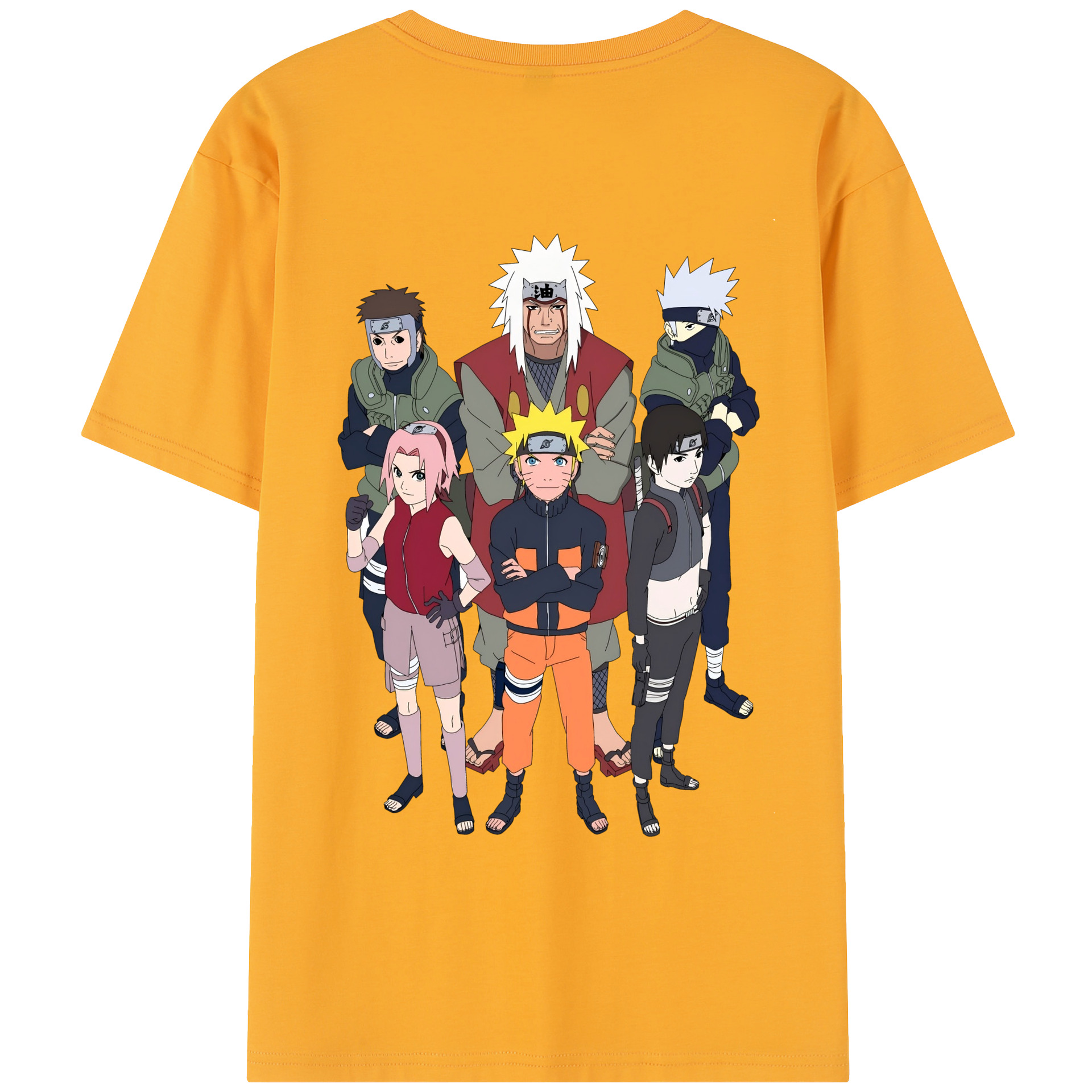 （画像用） NARUTO -ナルト- うずまき ナルト Uzumaki Naruto 綿100％半袖Tシャツ（背面プリント）