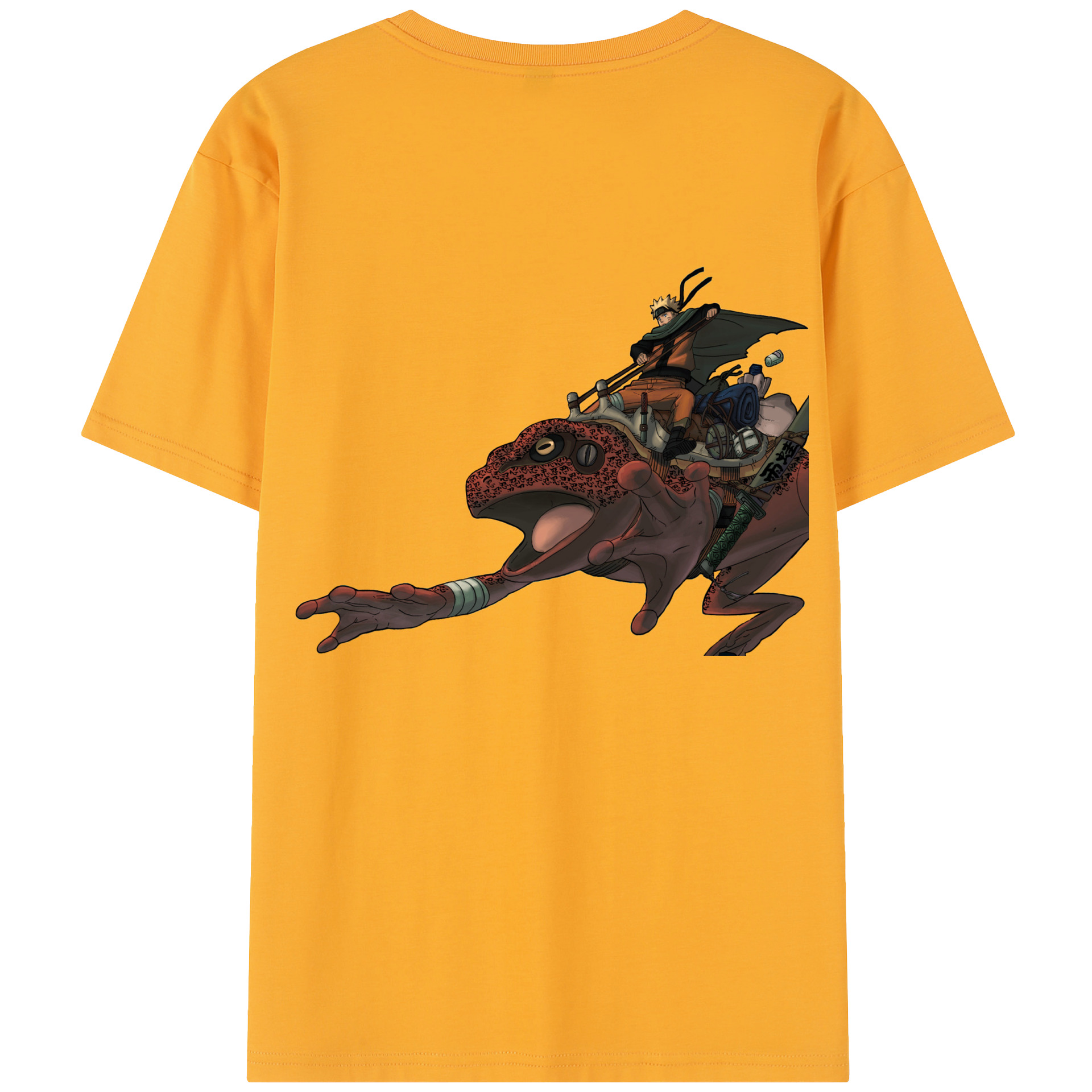 （画像用） NARUTO -ナルト- うずまき ナルト Uzumaki Naruto 綿100％半袖Tシャツ（背面プリント）