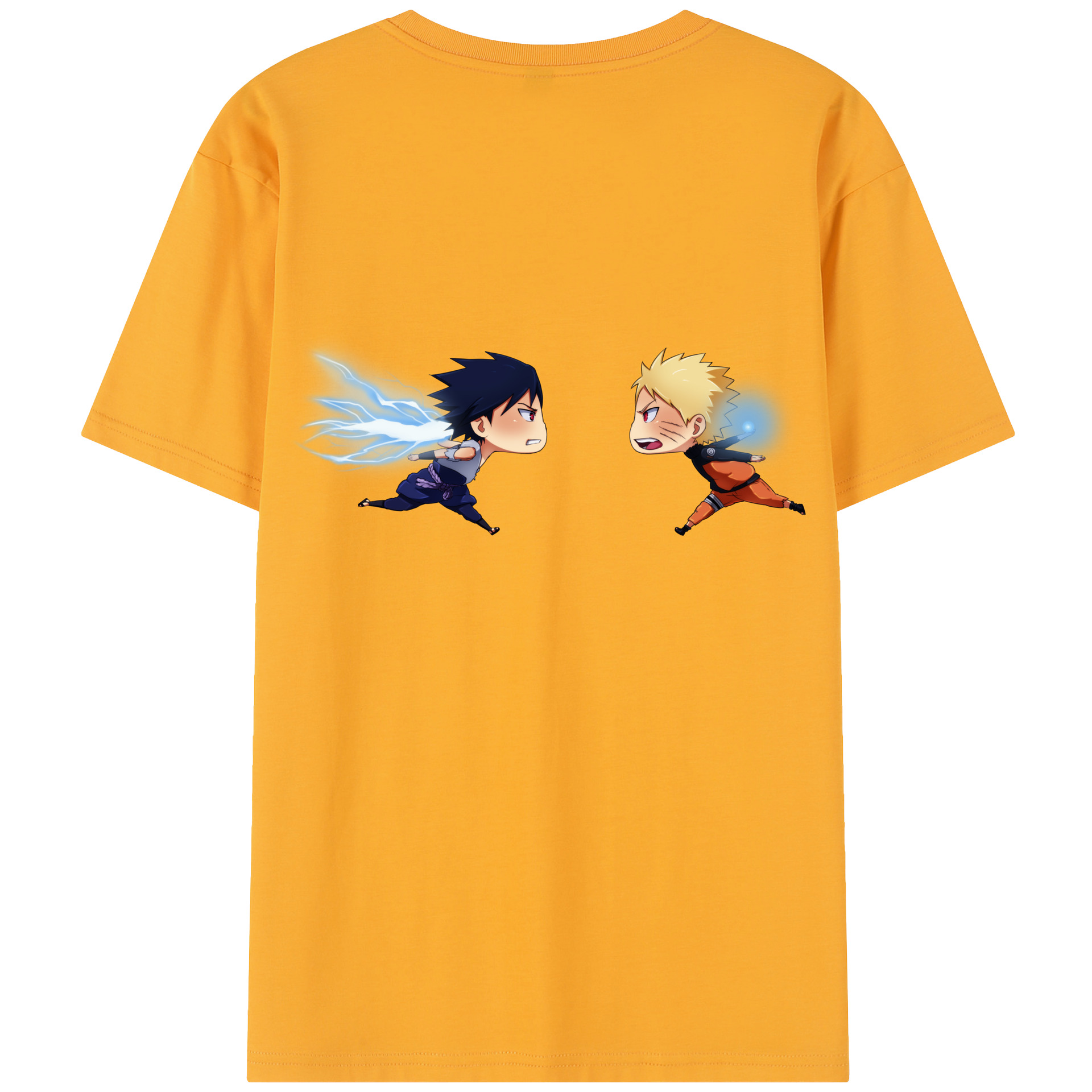 （画像用） NARUTO -ナルト- うずまき ナルト Uzumaki Naruto 綿100％半袖Tシャツ（背面プリント）