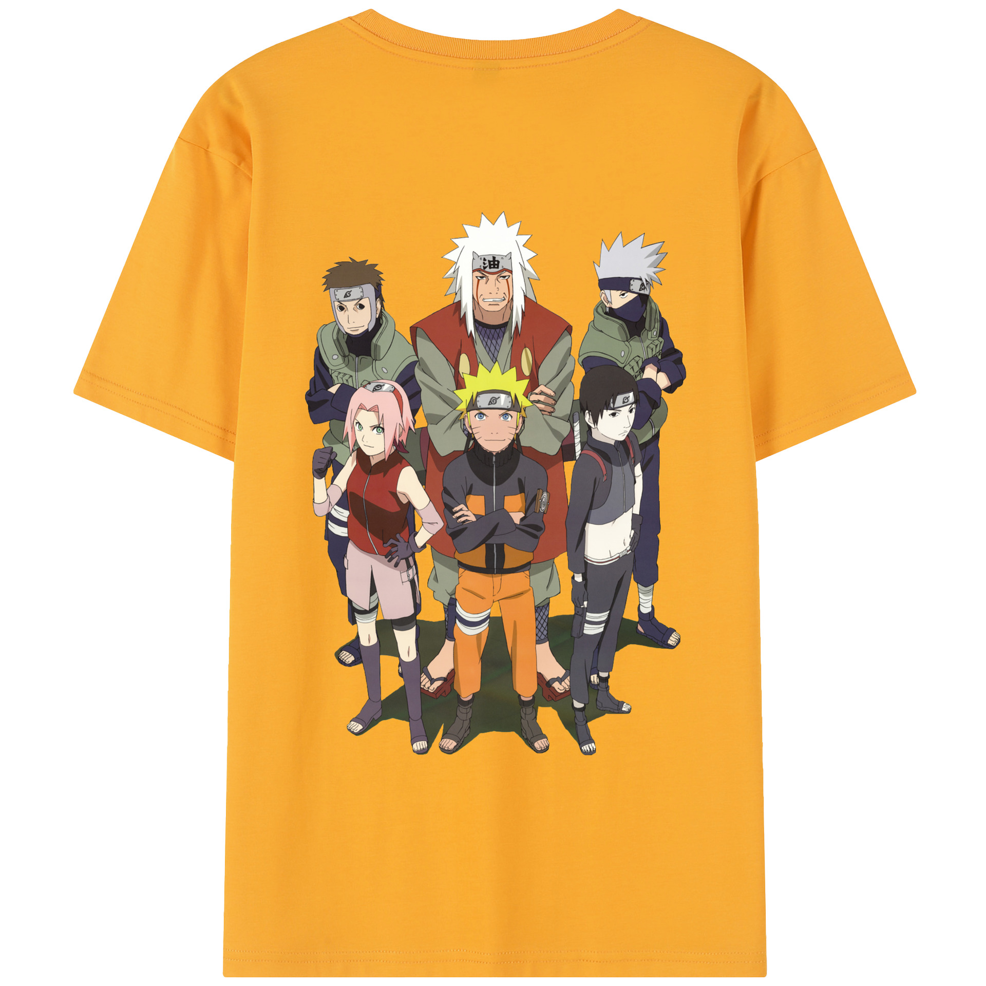 （画像用） NARUTO -ナルト- うずまき ナルト Uzumaki Naruto 綿100％半袖Tシャツ（背面プリント）
