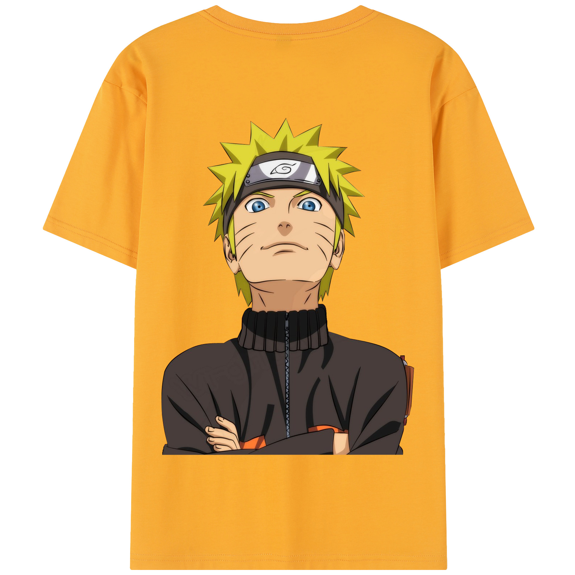 （画像用） NARUTO -ナルト- うずまき ナルト Uzumaki Naruto 綿100％半袖Tシャツ（背面プリント）