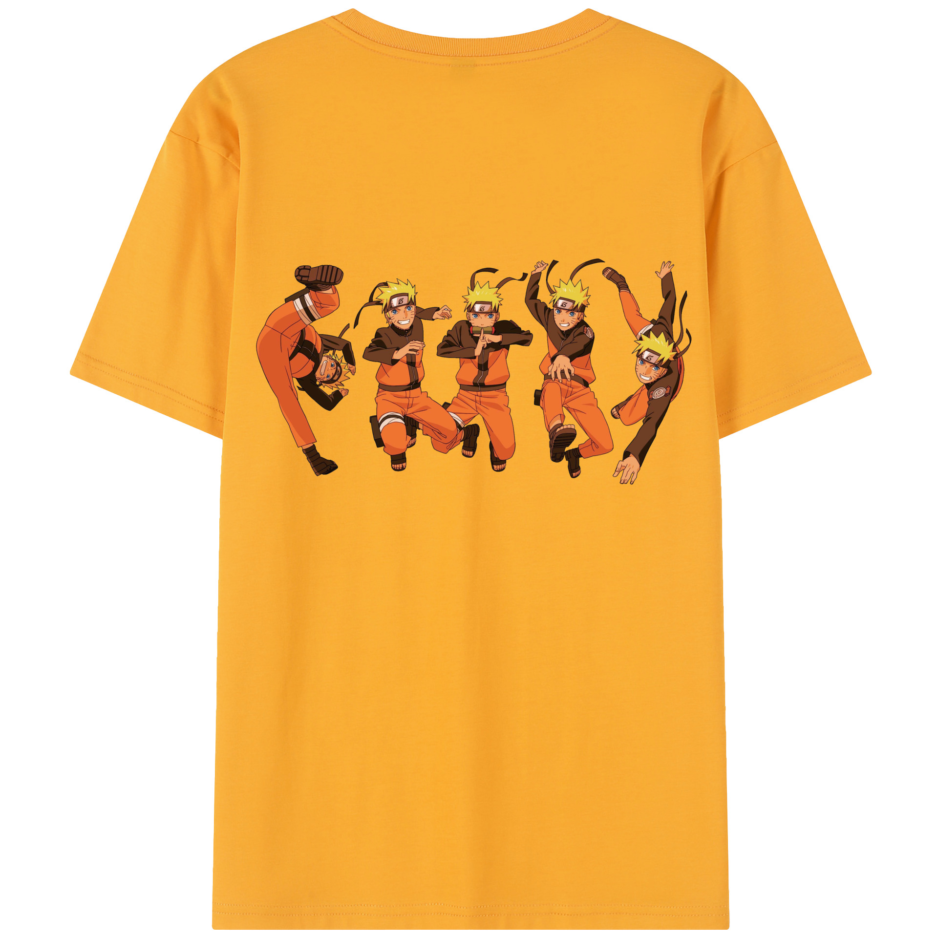 （画像用） NARUTO -ナルト- うずまき ナルト Uzumaki Naruto 綿100％半袖Tシャツ（背面プリント）