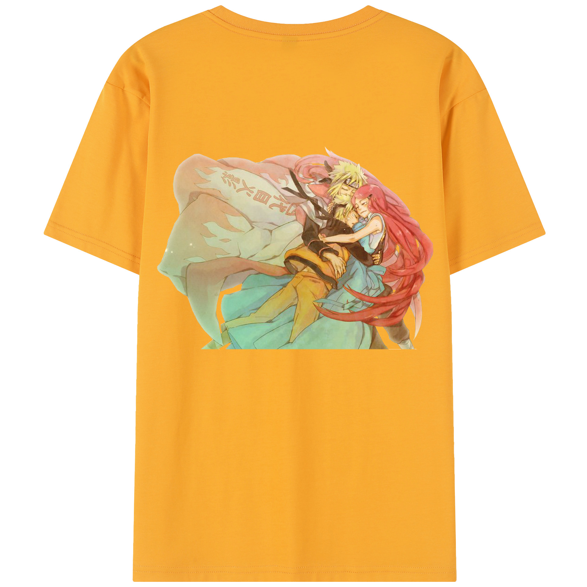 （画像用） NARUTO -ナルト- うずまき ナルト Uzumaki Naruto 綿100％半袖Tシャツ（背面プリント）