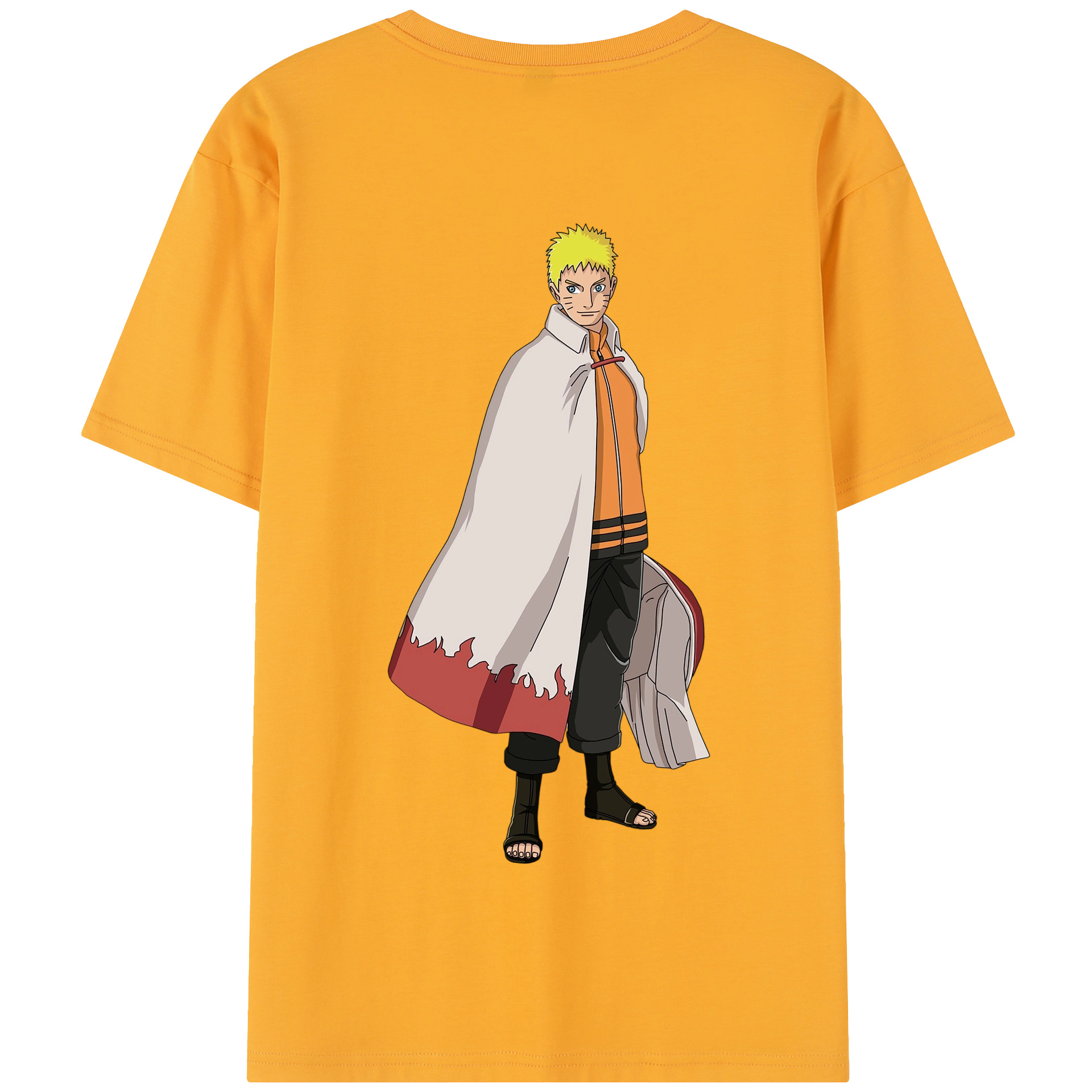 （画像用） NARUTO -ナルト- うずまき ナルト Uzumaki Naruto 綿100％半袖Tシャツ（背面プリント）