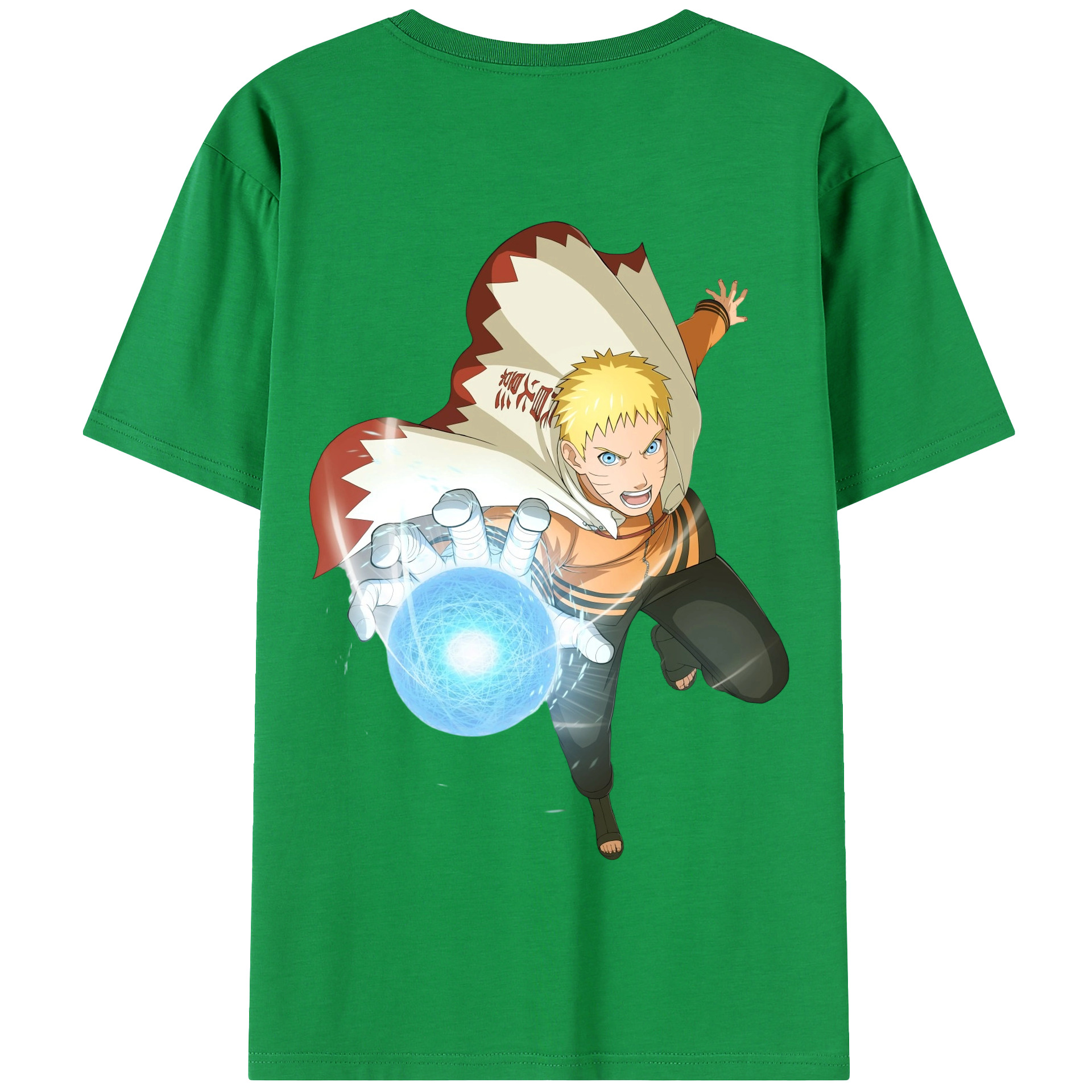 （画像用） NARUTO -ナルト- うずまき ナルト Uzumaki Naruto 綿100％半袖Tシャツ（背面プリント）