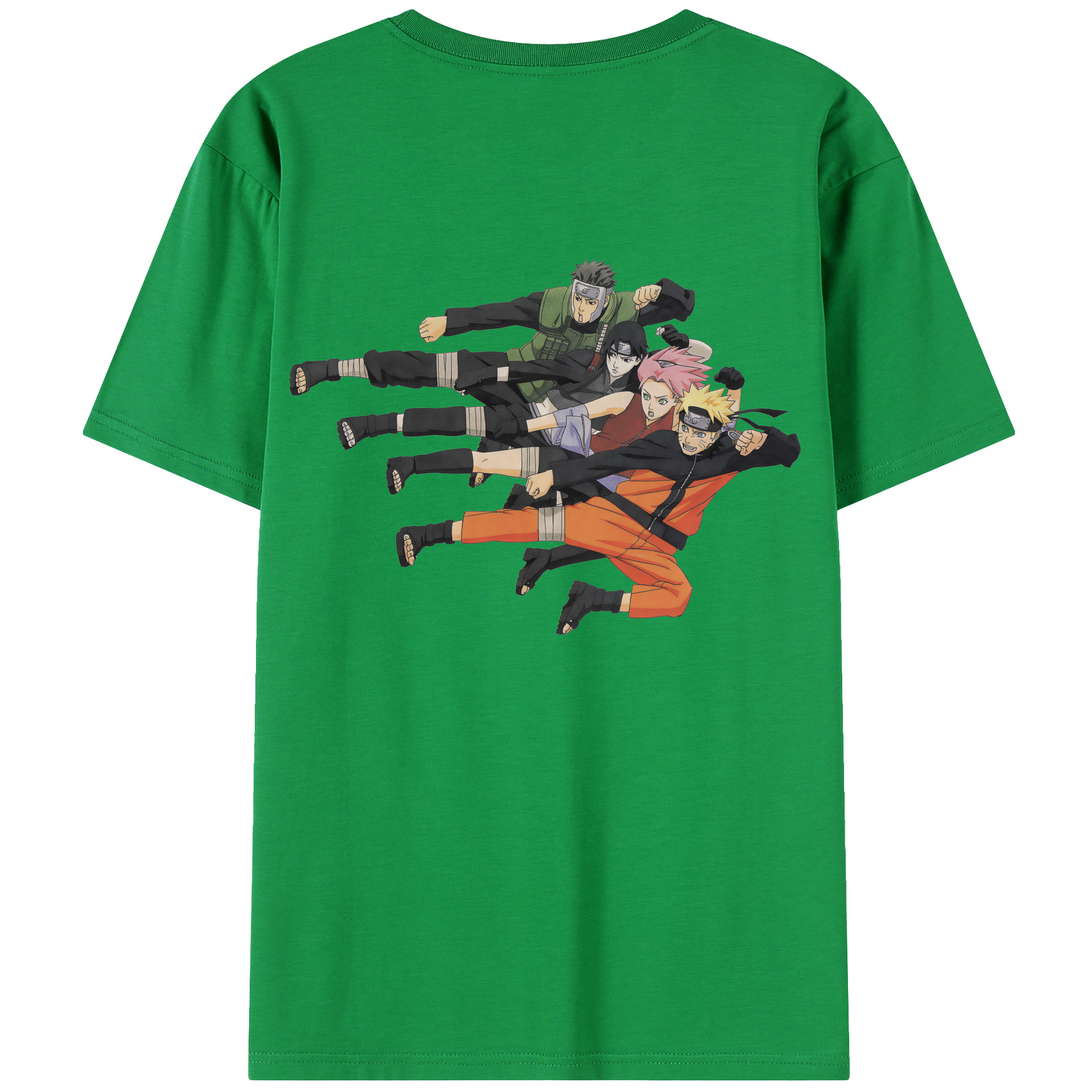 （画像用） NARUTO -ナルト- うずまき ナルト Uzumaki Naruto 綿100％半袖Tシャツ（背面プリント）