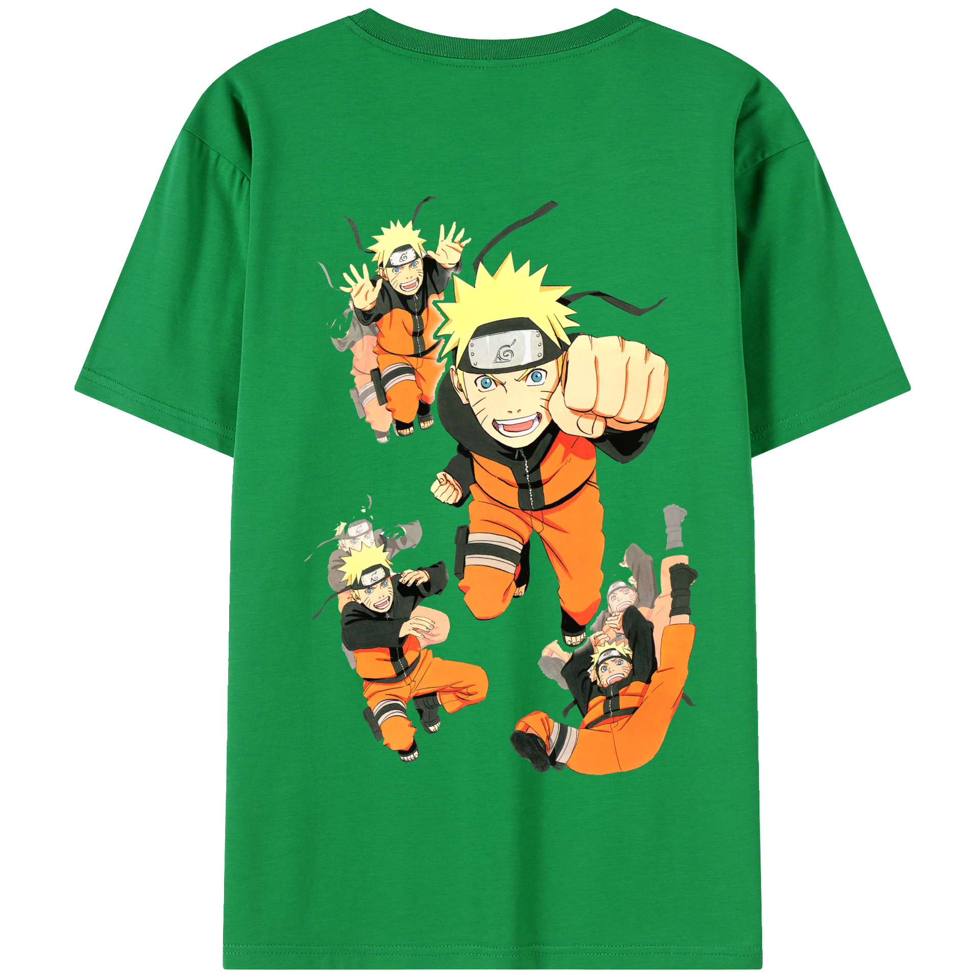 （画像用） NARUTO -ナルト- うずまき ナルト Uzumaki Naruto 綿100％半袖Tシャツ（背面プリント）