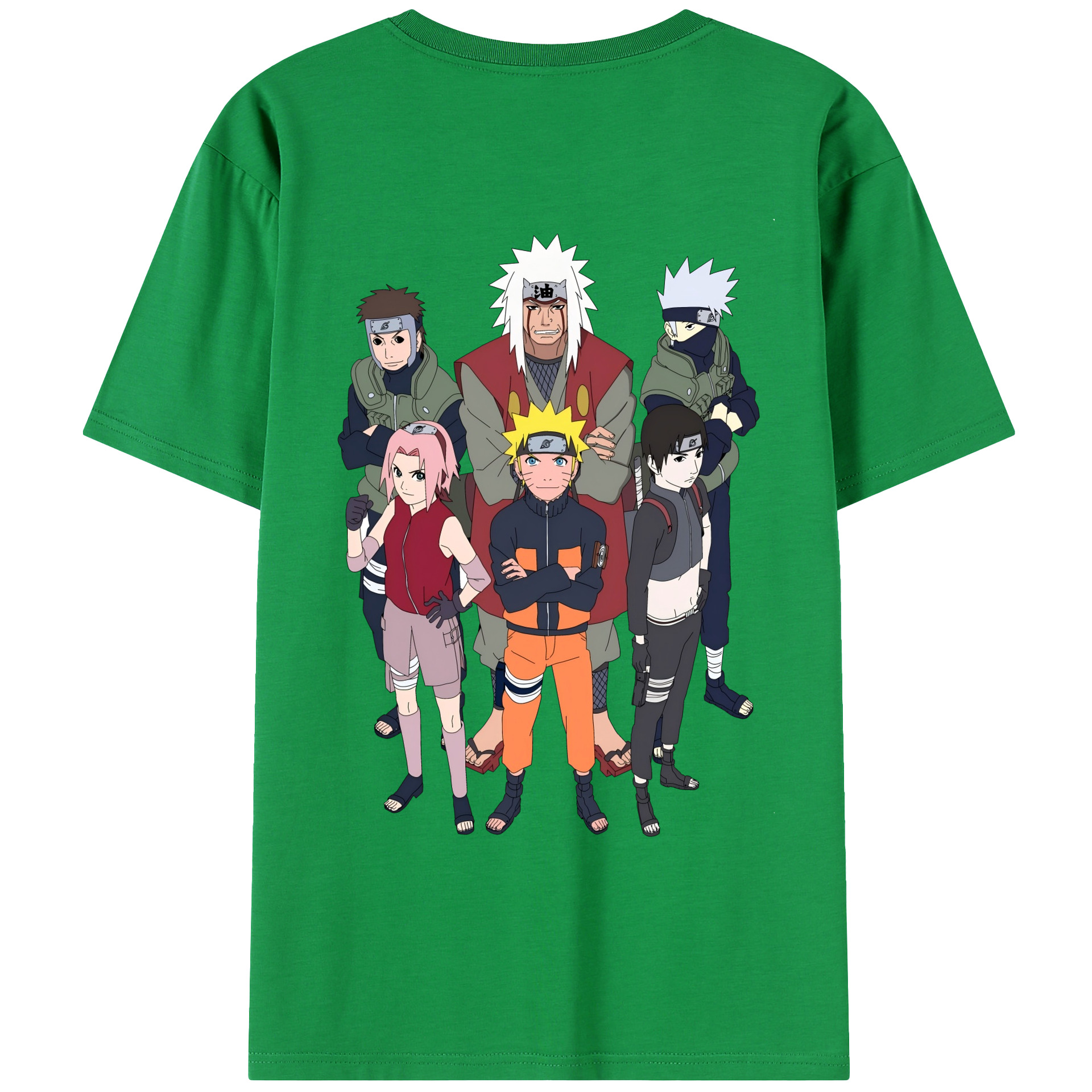 （画像用） NARUTO -ナルト- うずまき ナルト Uzumaki Naruto 綿100％半袖Tシャツ（背面プリント）