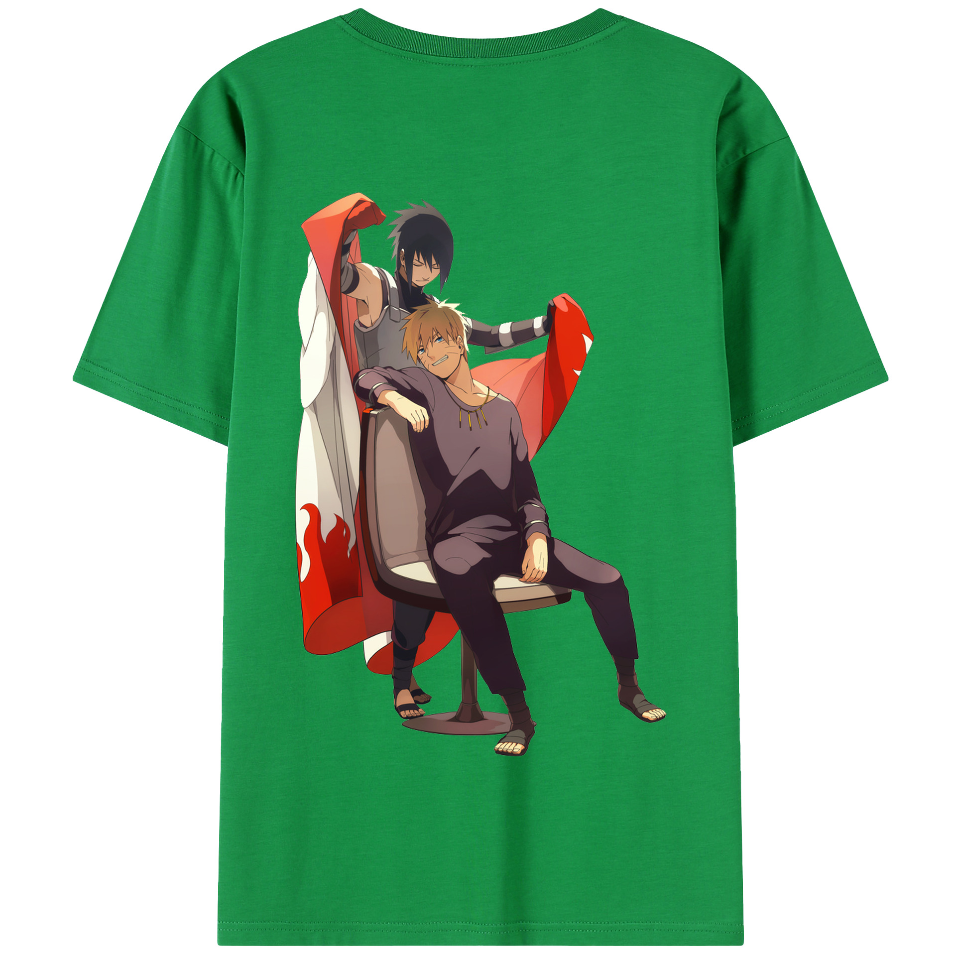 （画像用） NARUTO -ナルト- うずまき ナルト Uzumaki Naruto 綿100％半袖Tシャツ（背面プリント）