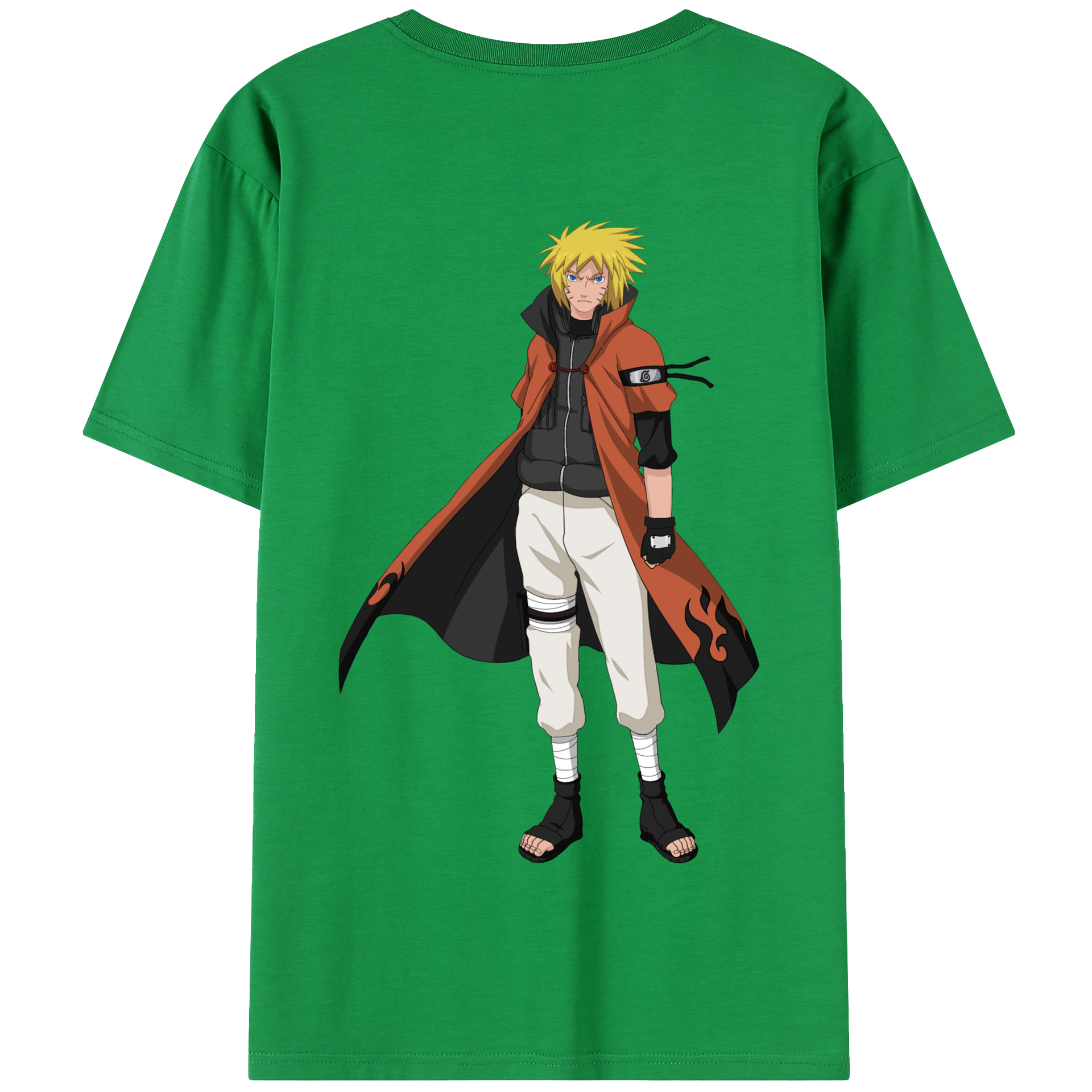 （画像用） NARUTO -ナルト- うずまき ナルト Uzumaki Naruto 綿100％半袖Tシャツ（背面プリント）