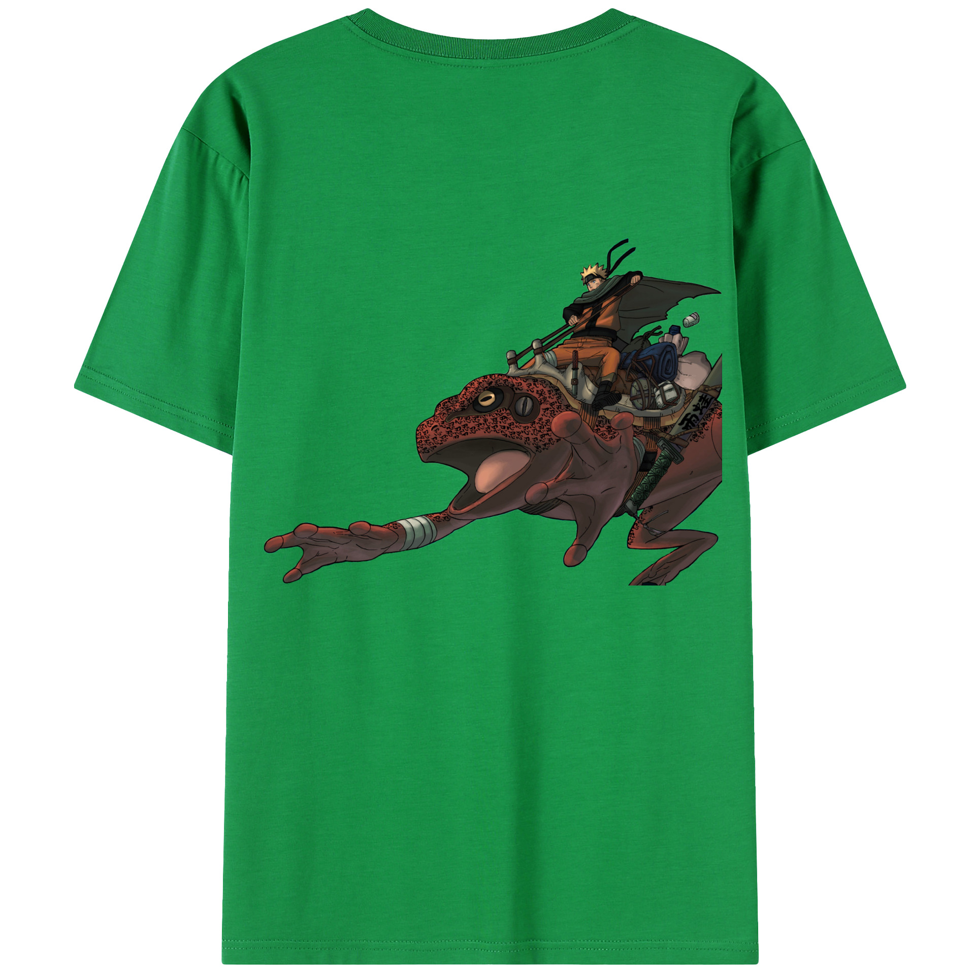 （画像用） NARUTO -ナルト- うずまき ナルト Uzumaki Naruto 綿100％半袖Tシャツ（背面プリント）