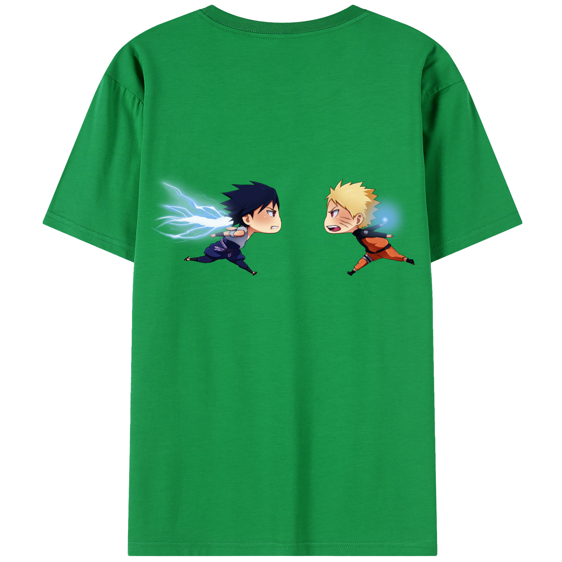 （画像用） NARUTO -ナルト- うずまき ナルト Uzumaki Naruto 綿100％半袖Tシャツ（背面プリント）