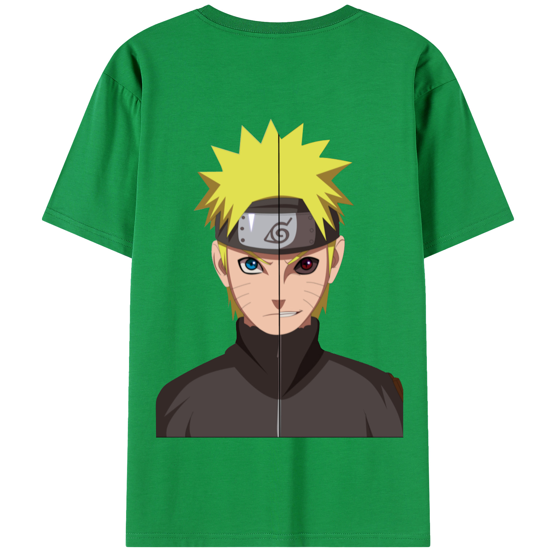 （画像用） NARUTO -ナルト- うずまき ナルト Uzumaki Naruto 綿100％半袖Tシャツ（背面プリント）