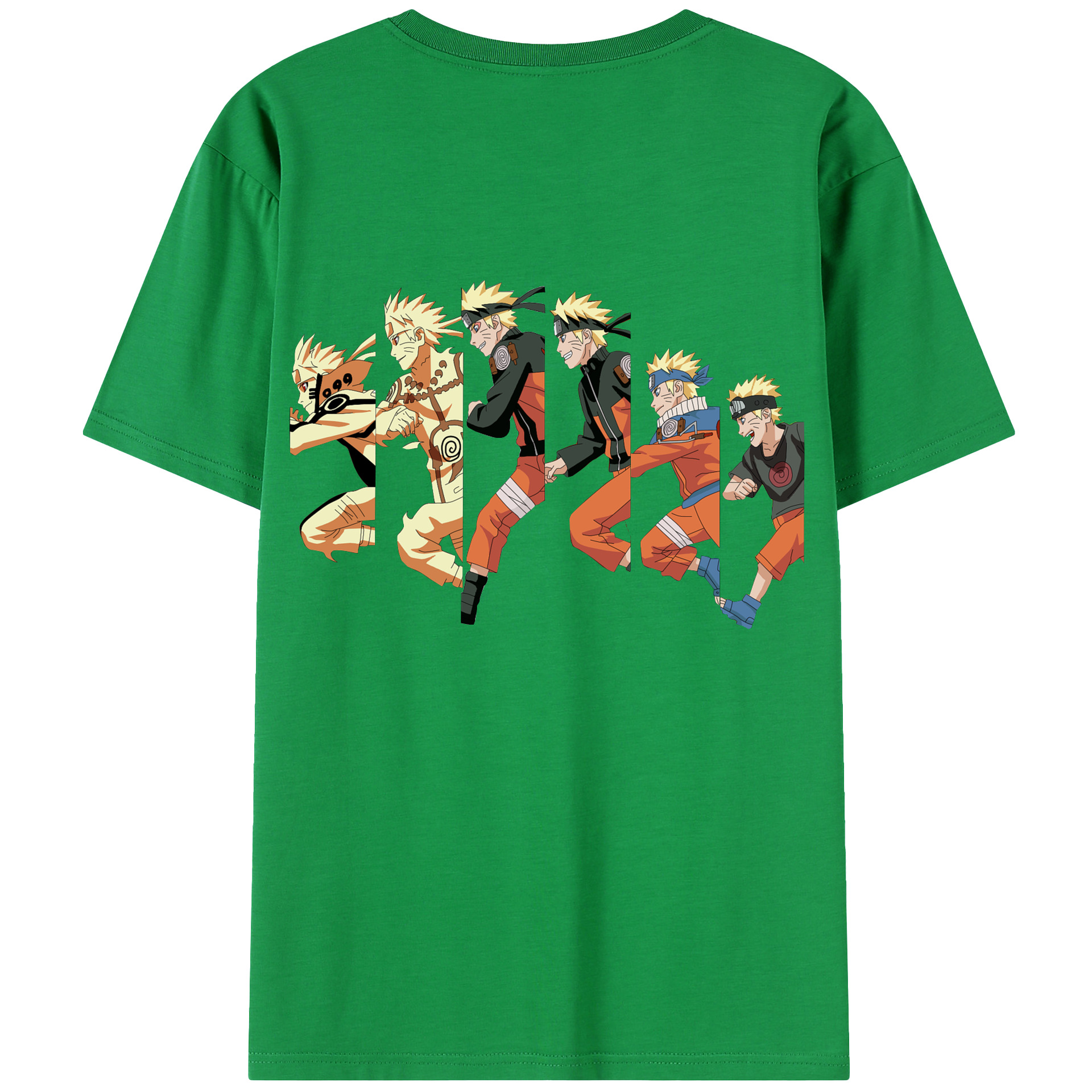 （画像用） NARUTO -ナルト- うずまき ナルト Uzumaki Naruto 綿100％半袖Tシャツ（背面プリント）