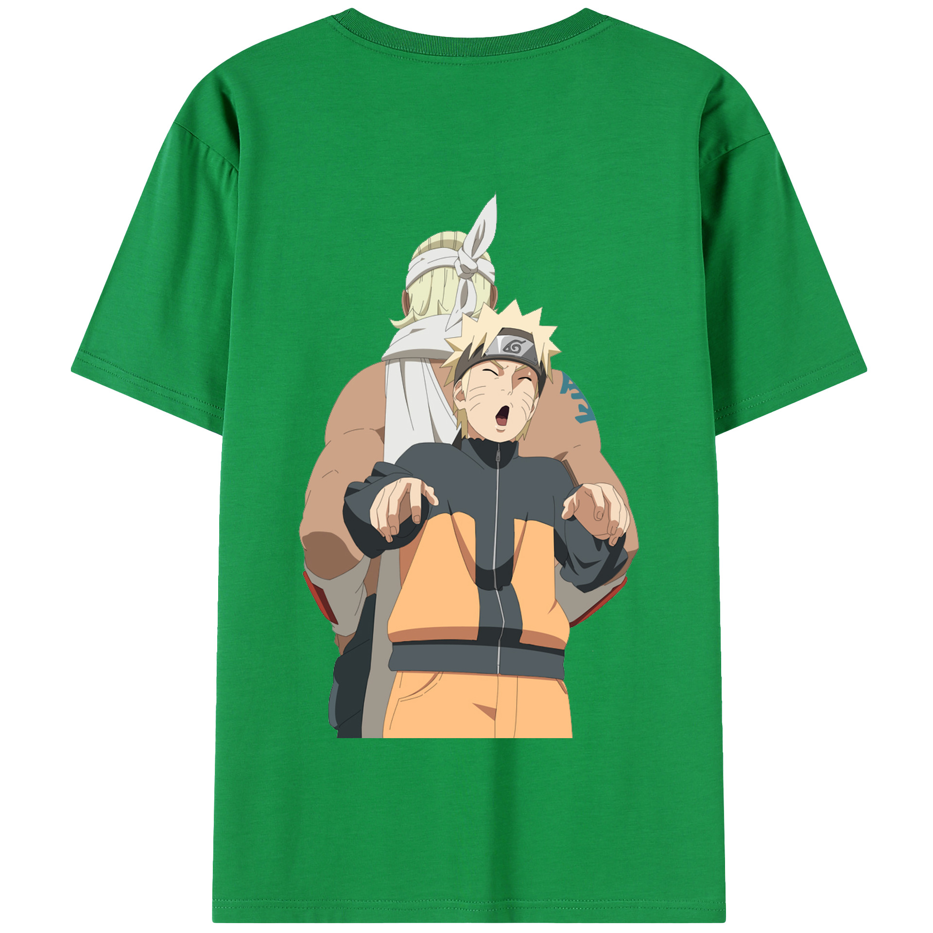 （画像用） NARUTO -ナルト- うずまき ナルト Uzumaki Naruto 綿100％半袖Tシャツ（背面プリント）