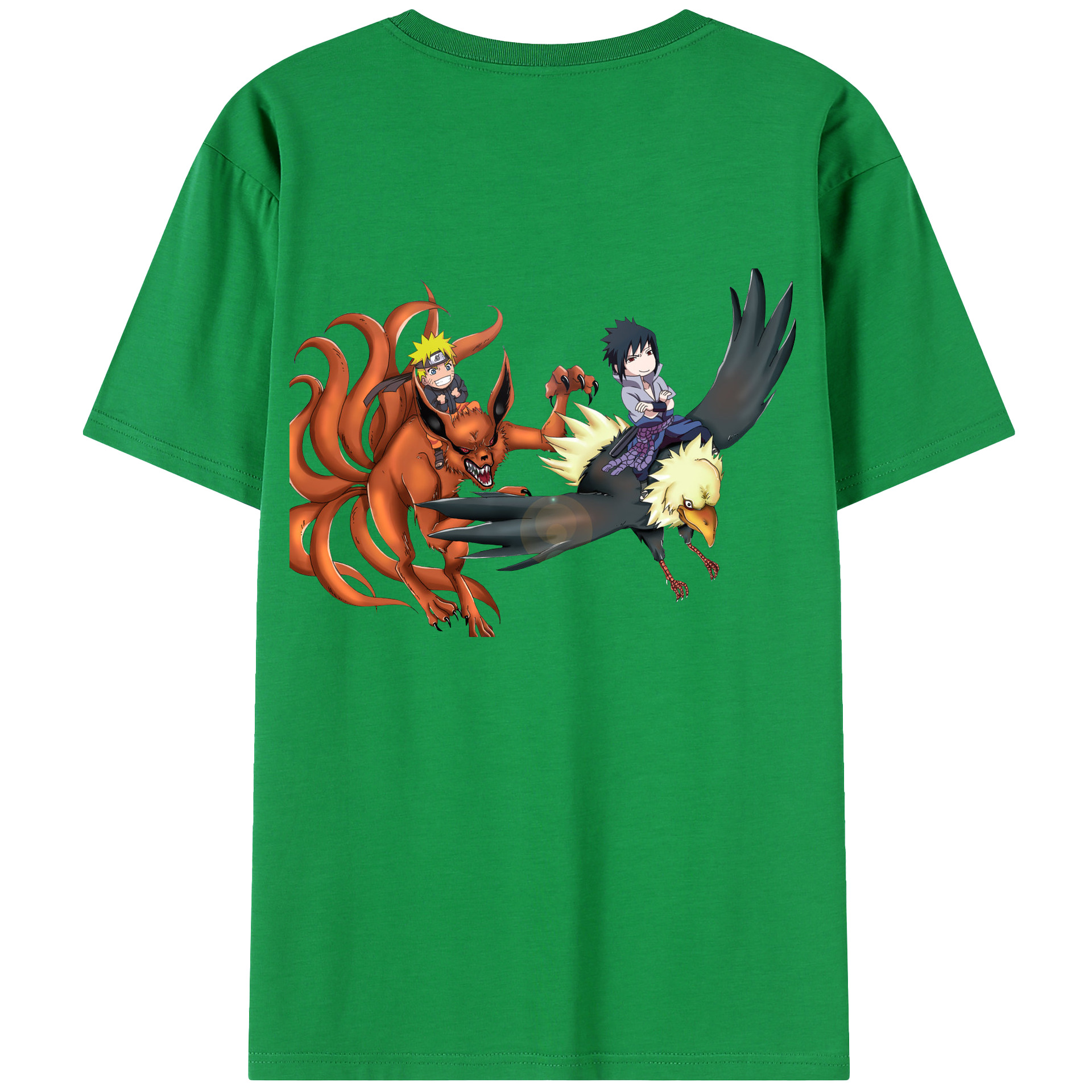 （画像用） NARUTO -ナルト- うずまき ナルト Uzumaki Naruto 綿100％半袖Tシャツ（背面プリント）