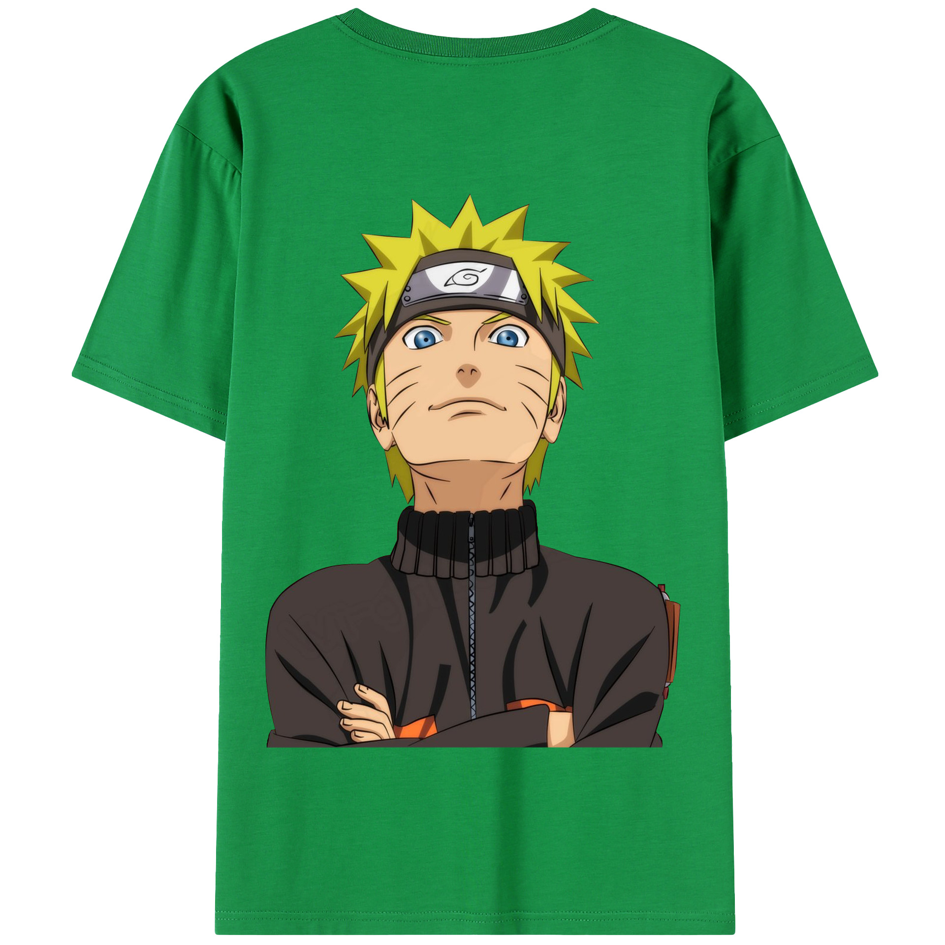 （画像用） NARUTO -ナルト- うずまき ナルト Uzumaki Naruto 綿100％半袖Tシャツ（背面プリント）
