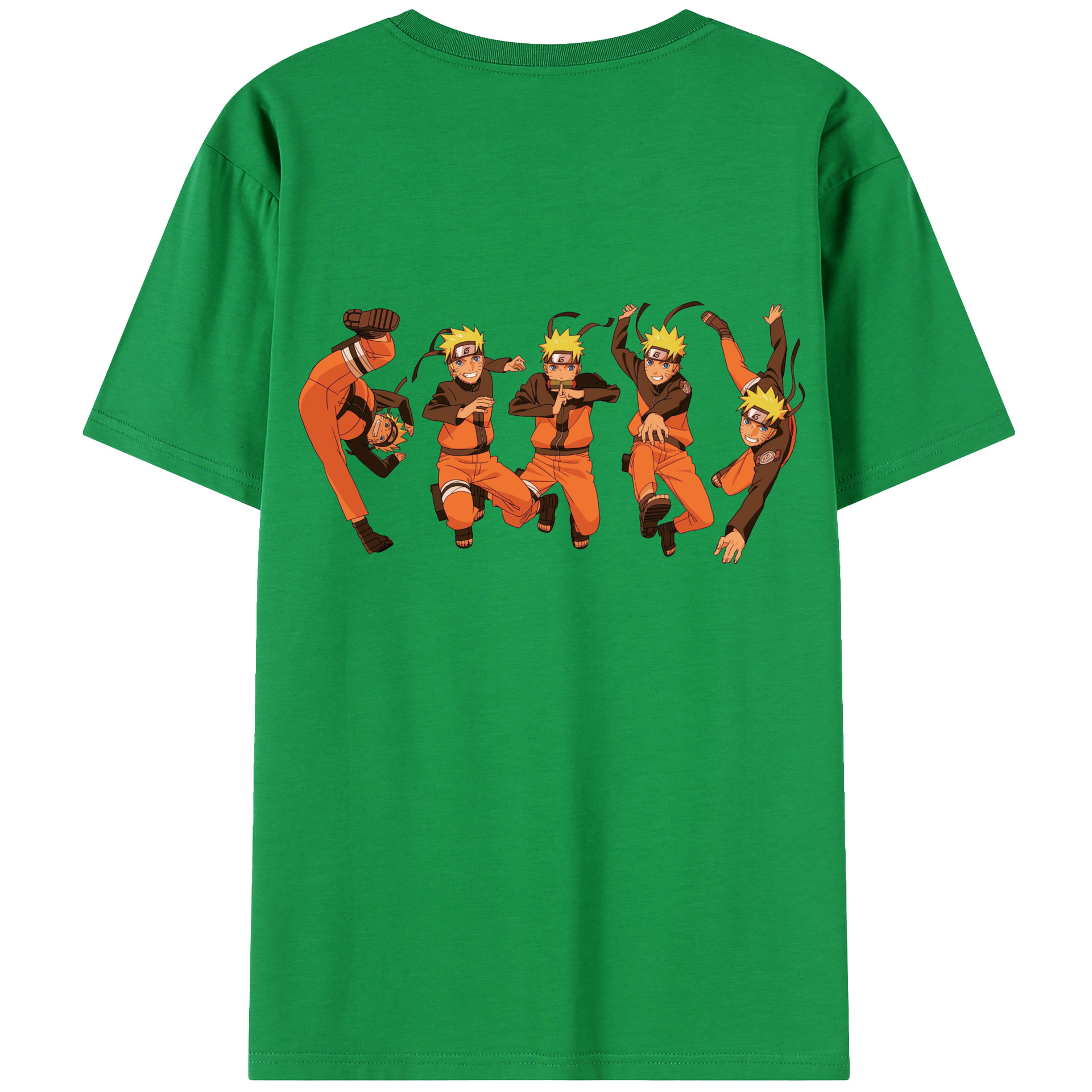 （画像用） NARUTO -ナルト- うずまき ナルト Uzumaki Naruto 綿100％半袖Tシャツ（背面プリント）
