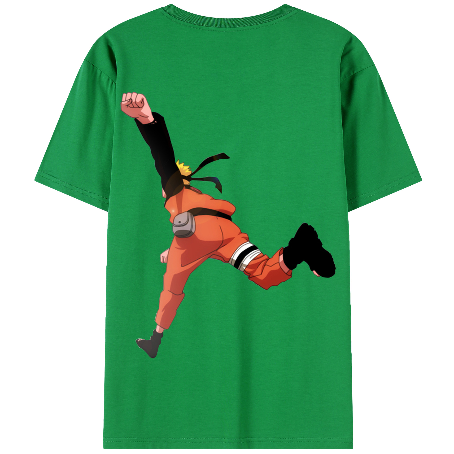 （画像用） NARUTO -ナルト- うずまき ナルト Uzumaki Naruto 綿100％半袖Tシャツ（背面プリント）