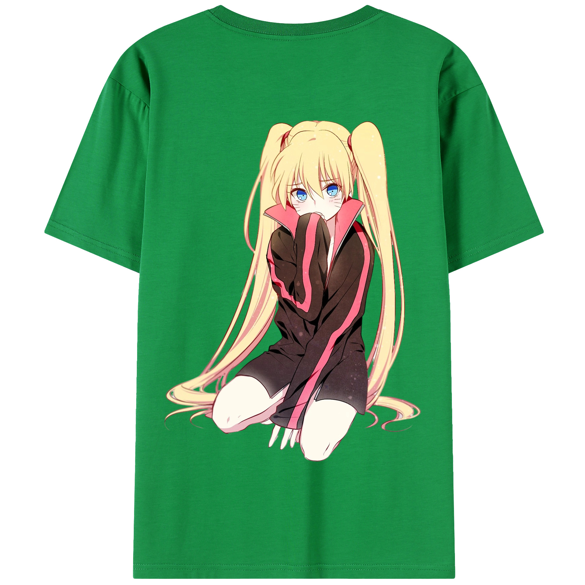 （画像用） NARUTO -ナルト- うずまき ナルト Uzumaki Naruto 綿100％半袖Tシャツ（背面プリント）