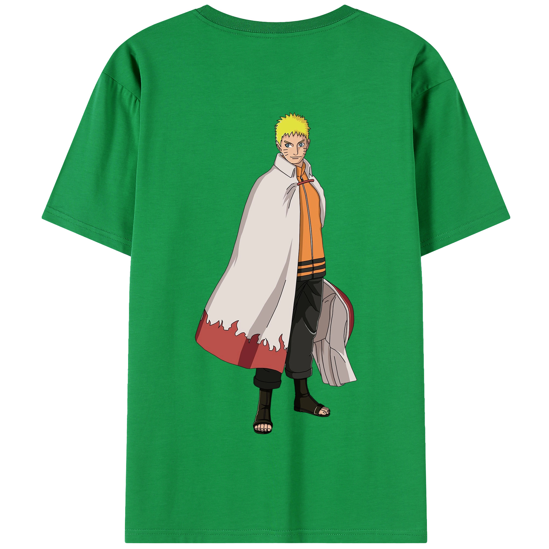（画像用） NARUTO -ナルト- うずまき ナルト Uzumaki Naruto 綿100％半袖Tシャツ（背面プリント）