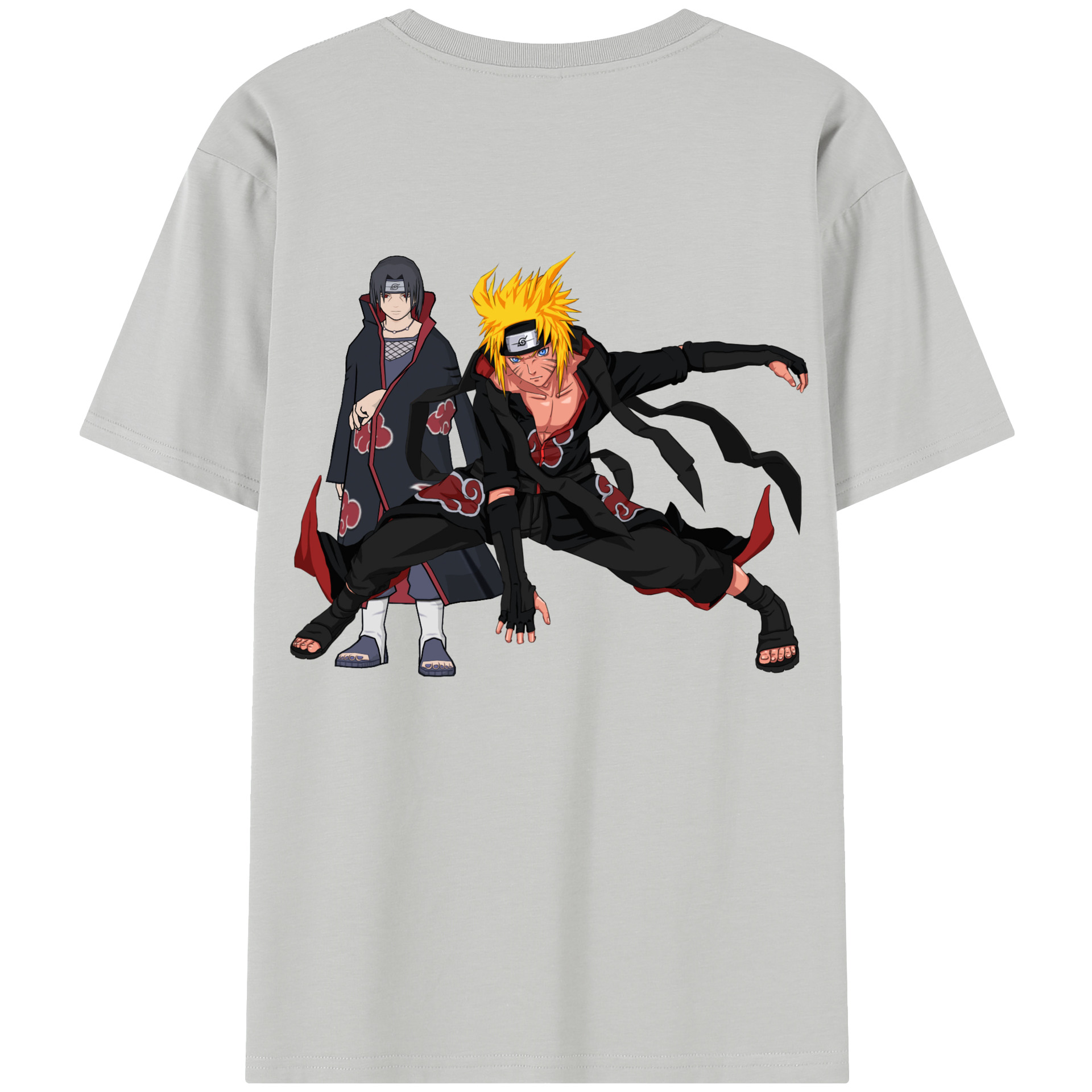（画像用） NARUTO -ナルト- うずまき ナルト Uzumaki Naruto 綿100％半袖Tシャツ（背面プリント）