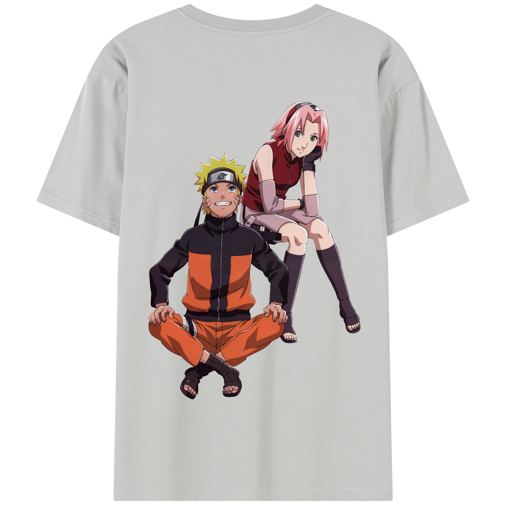 （画像用） NARUTO -ナルト- うずまき ナルト Uzumaki Naruto 綿100％半袖Tシャツ（背面プリント）