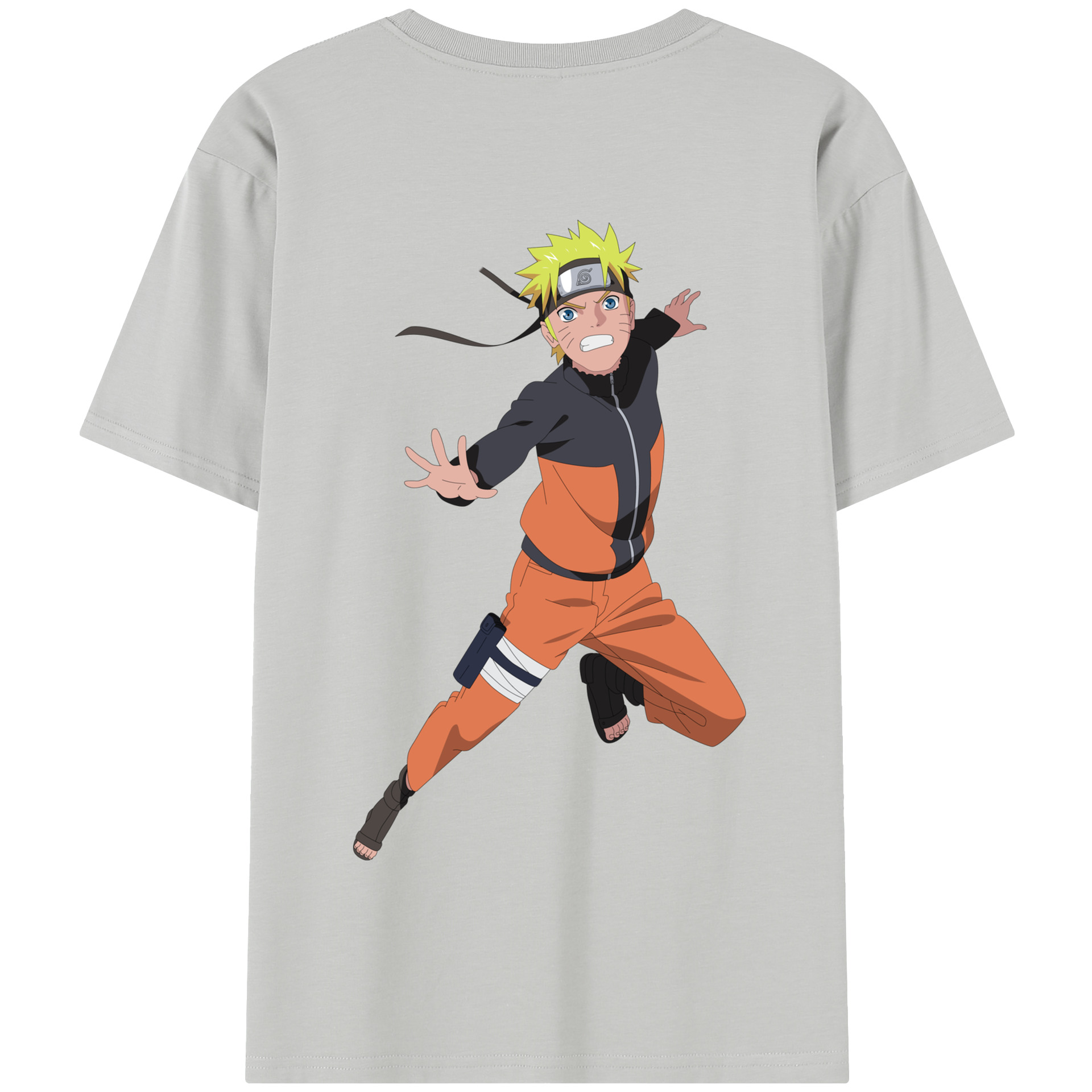 （画像用） NARUTO -ナルト- うずまき ナルト Uzumaki Naruto 綿100％半袖Tシャツ（背面プリント）