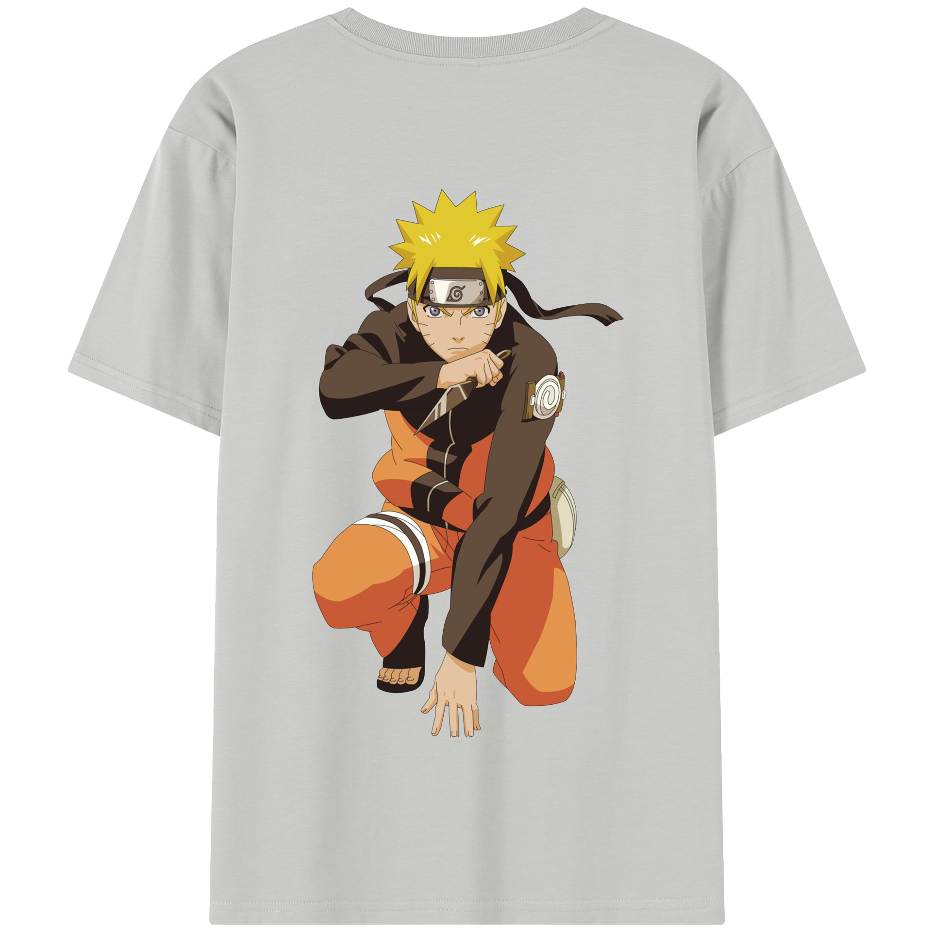 （画像用） NARUTO -ナルト- うずまき ナルト Uzumaki Naruto 綿100％半袖Tシャツ（背面プリント）