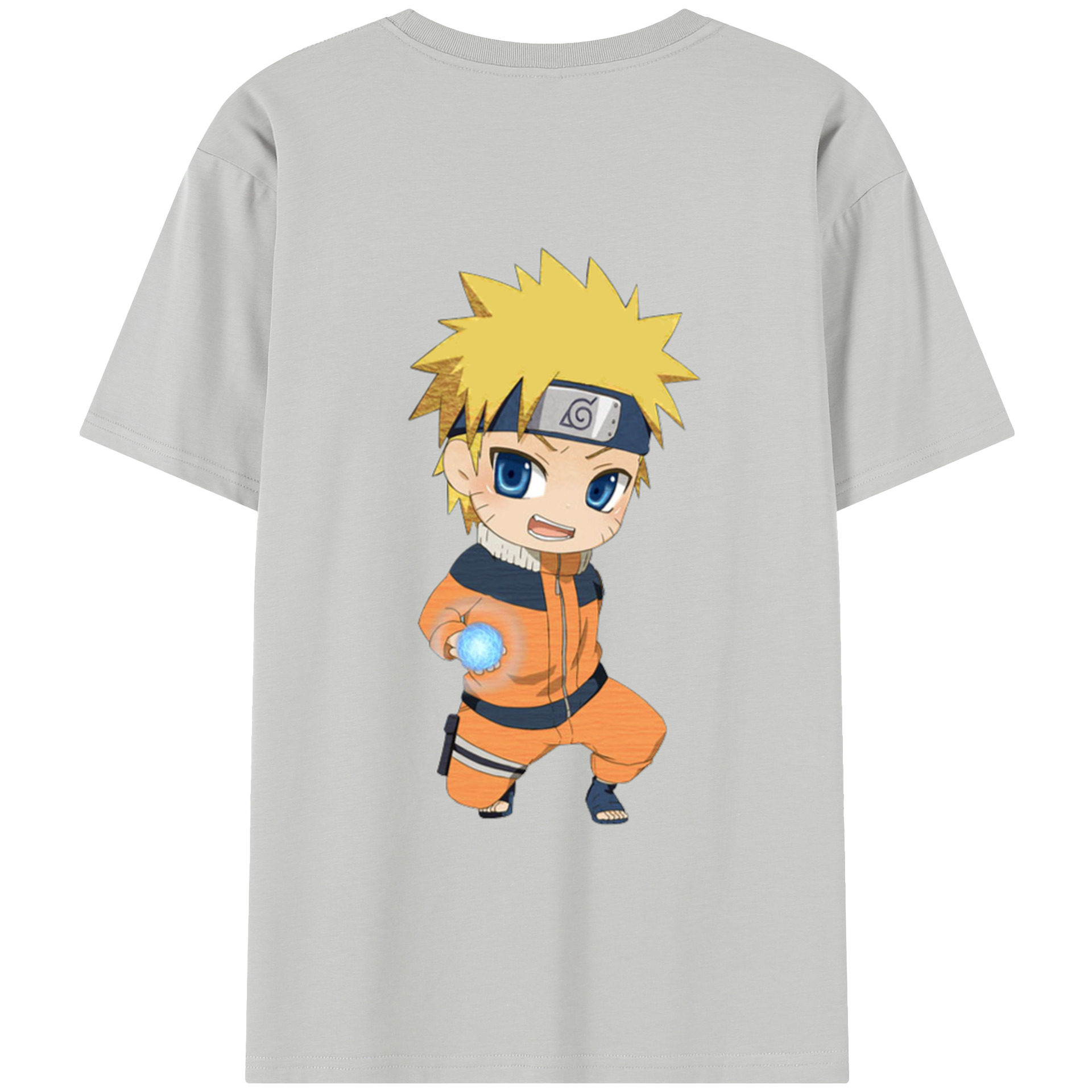 （画像用） NARUTO -ナルト- うずまき ナルト Uzumaki Naruto 綿100％半袖Tシャツ（背面プリント）