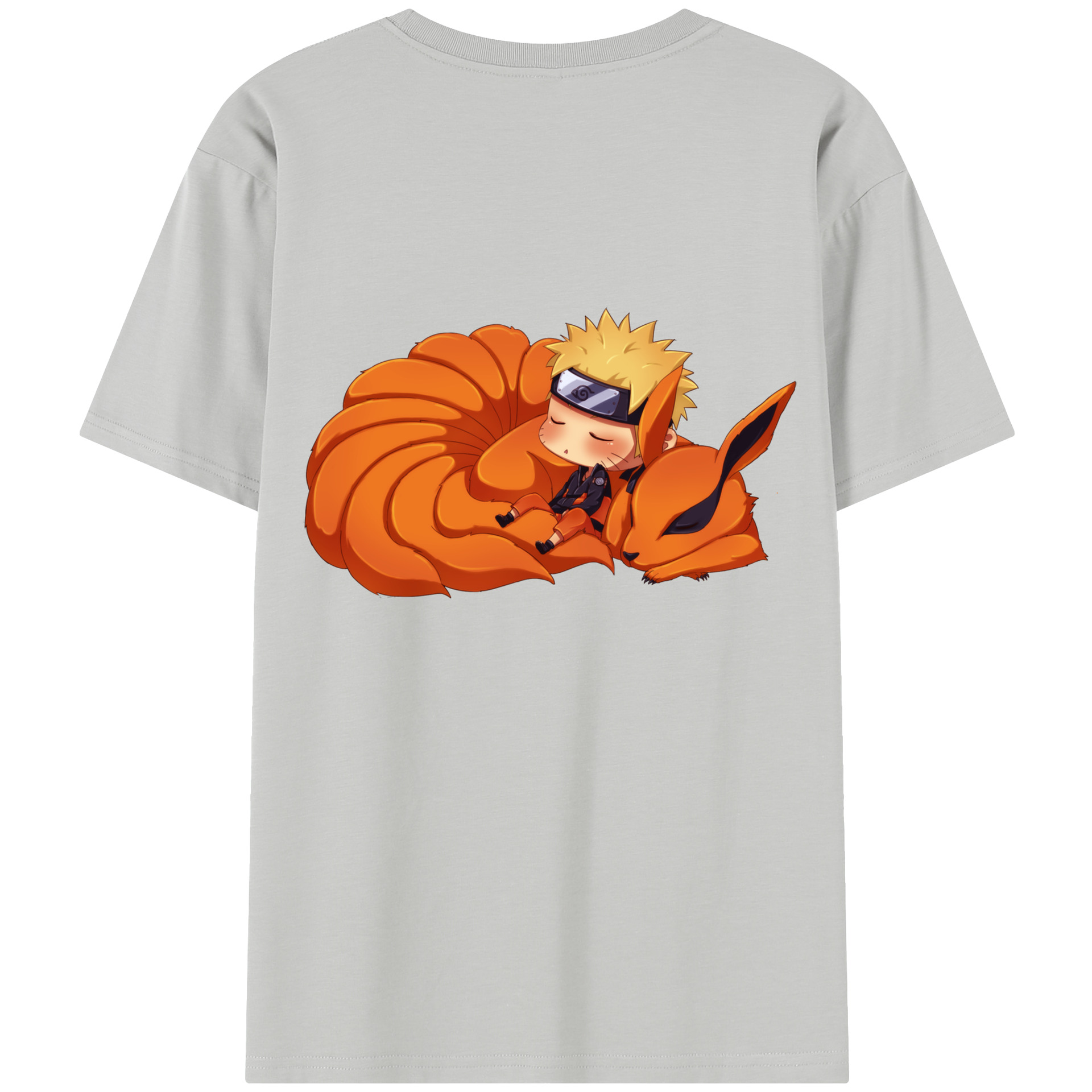 （画像用） NARUTO -ナルト- うずまき ナルト Uzumaki Naruto 綿100％半袖Tシャツ（背面プリント）