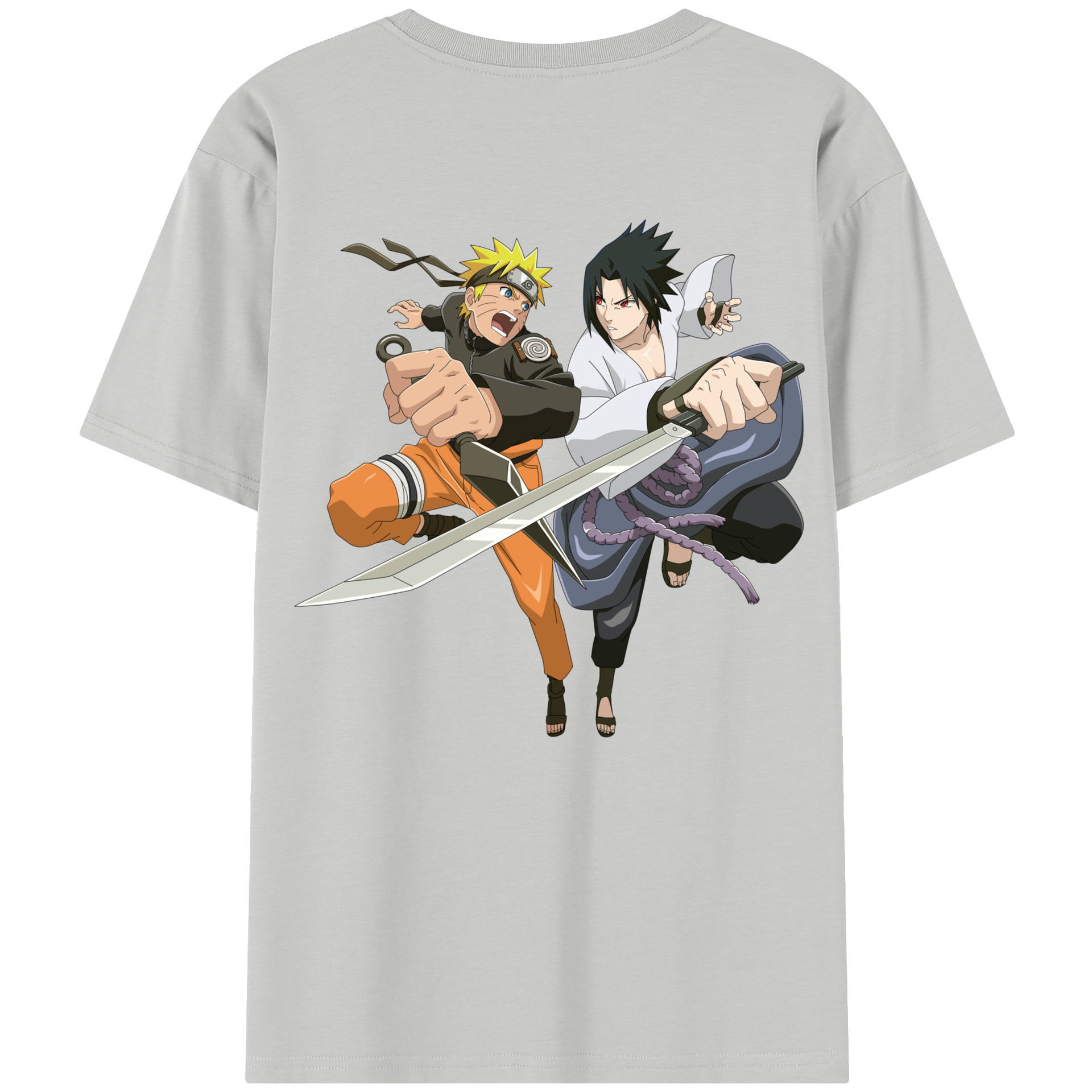 （画像用） NARUTO -ナルト- うずまき ナルト Uzumaki Naruto 綿100％半袖Tシャツ（背面プリント）
